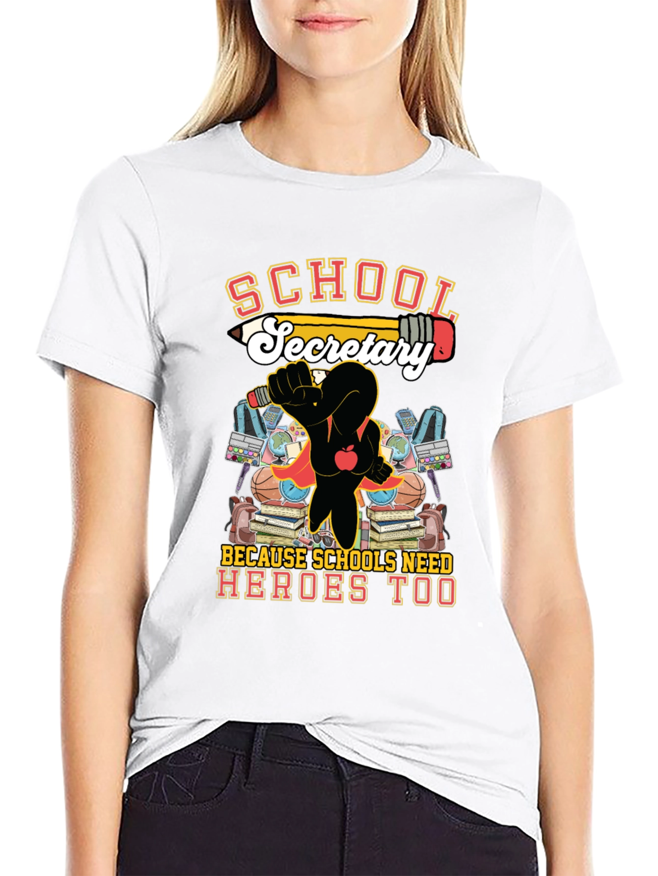 School Secretary Hero T-Shirt