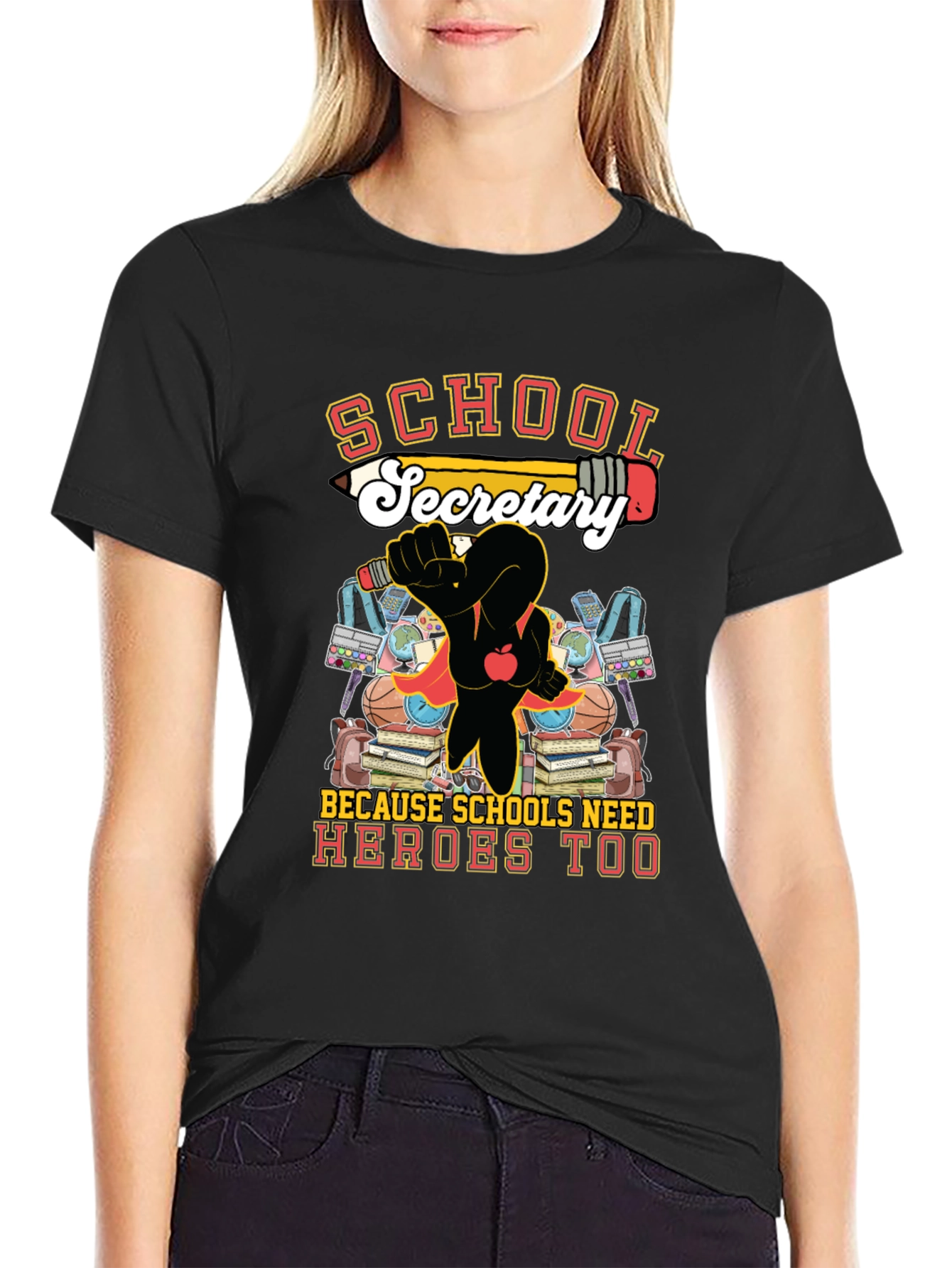 School Secretary Hero T-Shirt