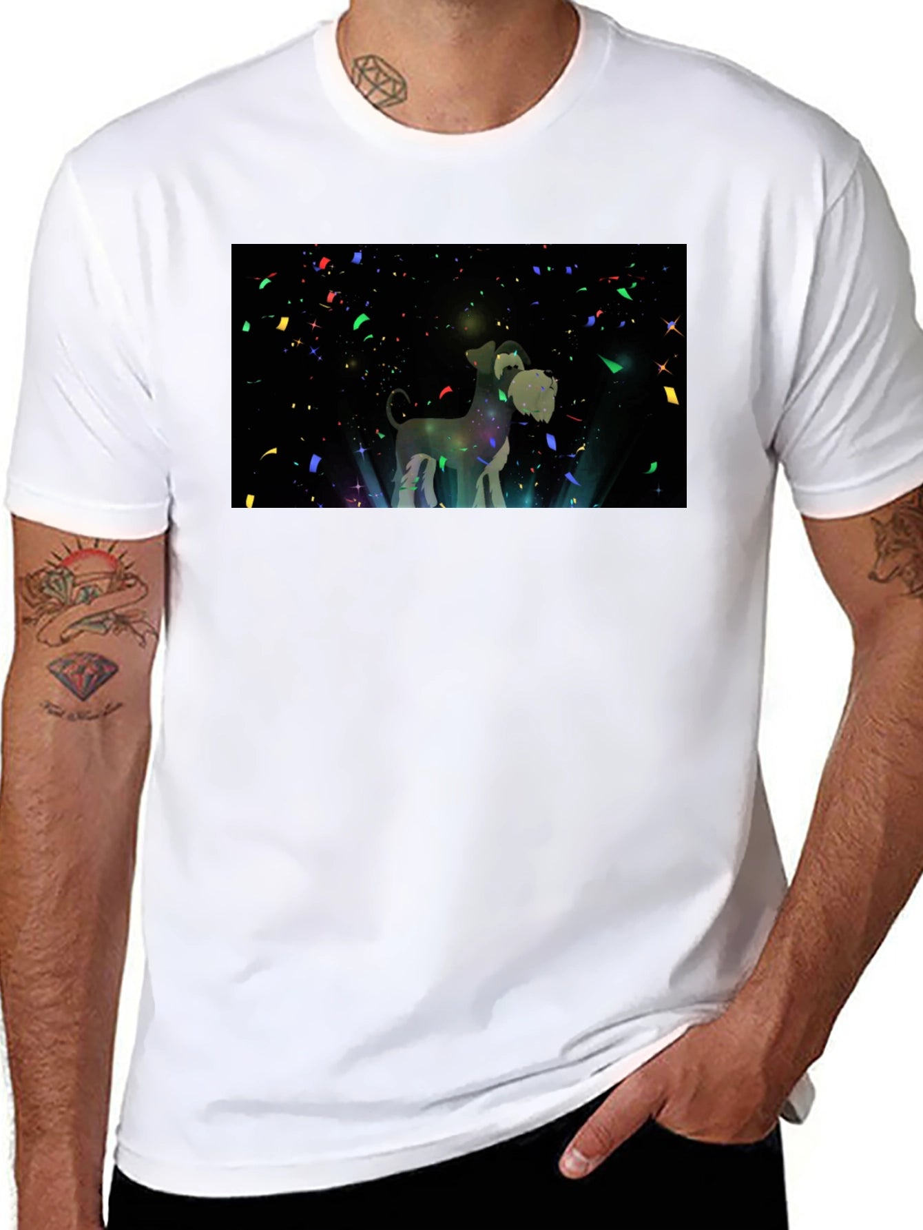 Dog Lovers Starry Night T-Shirt