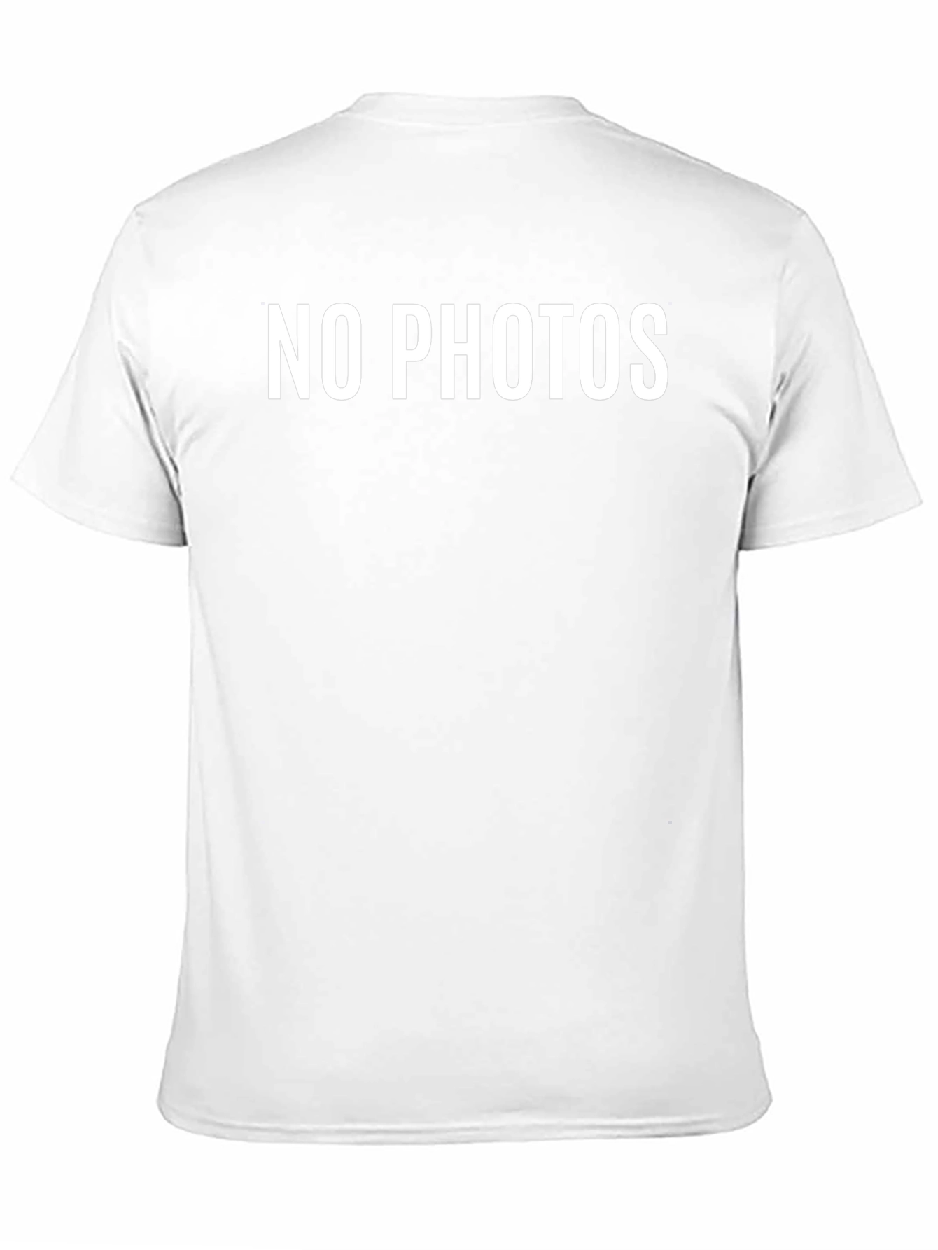 No Photos T-Shirt - Bold Statement Tee