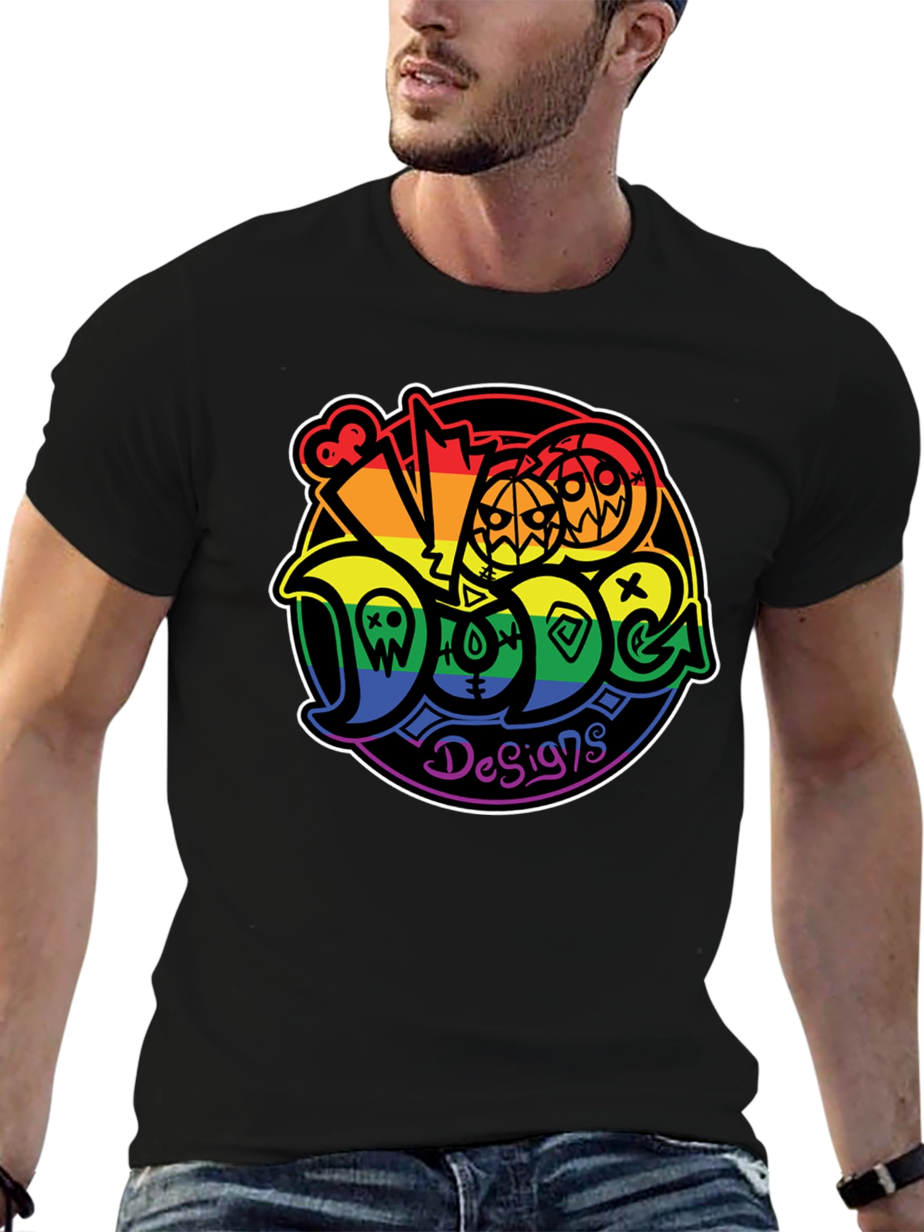 Doge Designs Rainbow Halloween T-Shirt