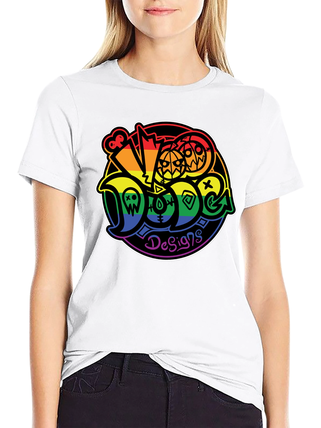 Doge Designs Rainbow Halloween T-Shirt