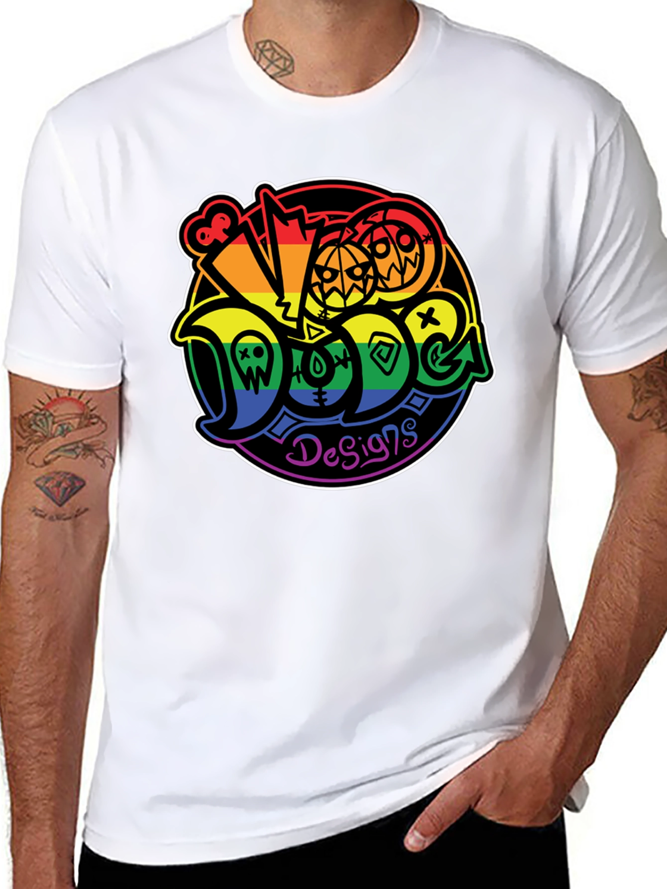 Doge Designs Rainbow Halloween T-Shirt