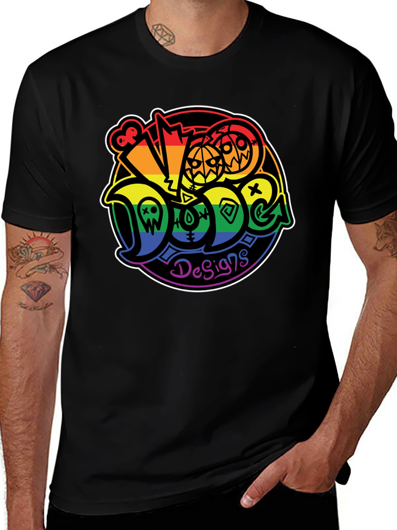 Doge Designs Rainbow Halloween T-Shirt