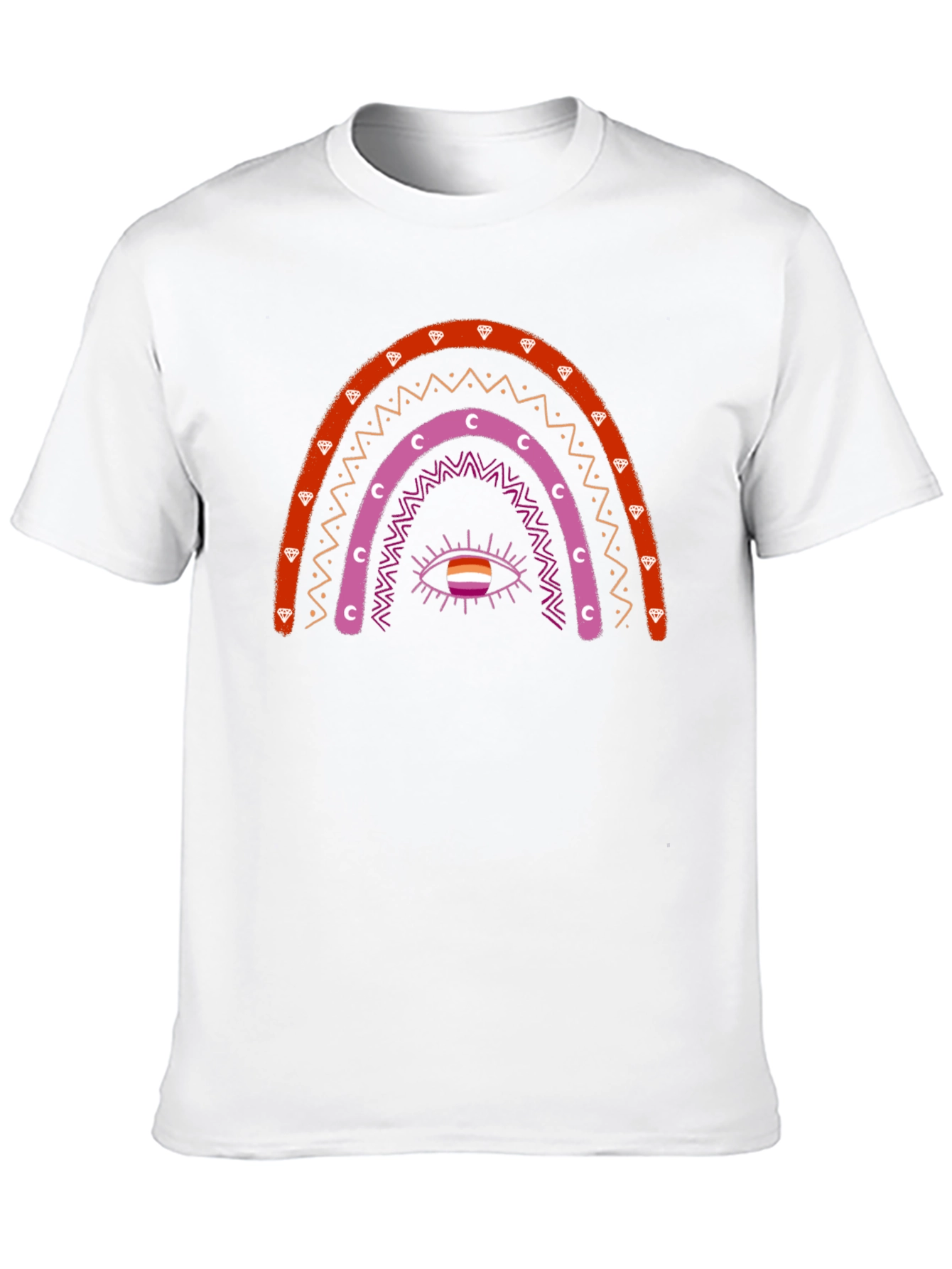 Lesbian Rainbow Eye Graphic T-Shirt