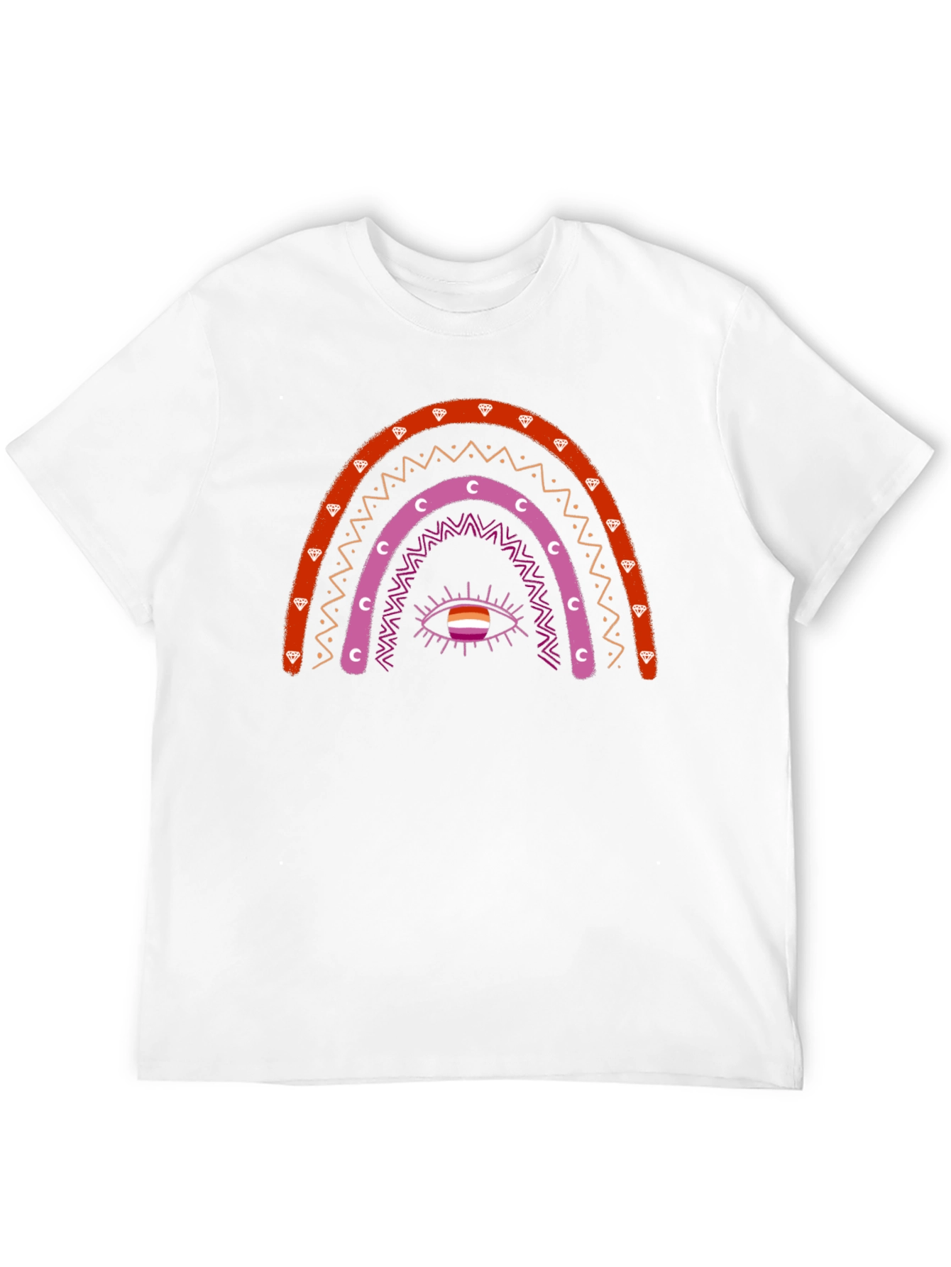 Lesbian Rainbow Eye Graphic T-Shirt