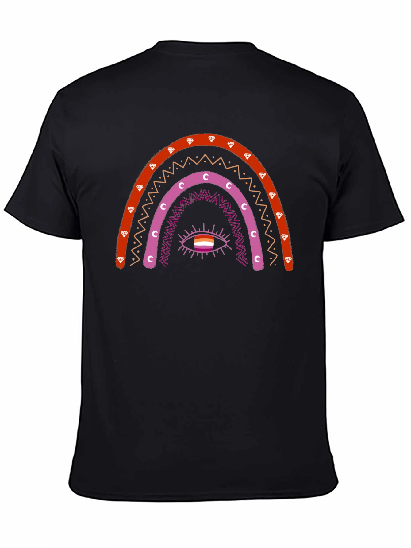 Lesbian Rainbow Eye Graphic T-Shirt