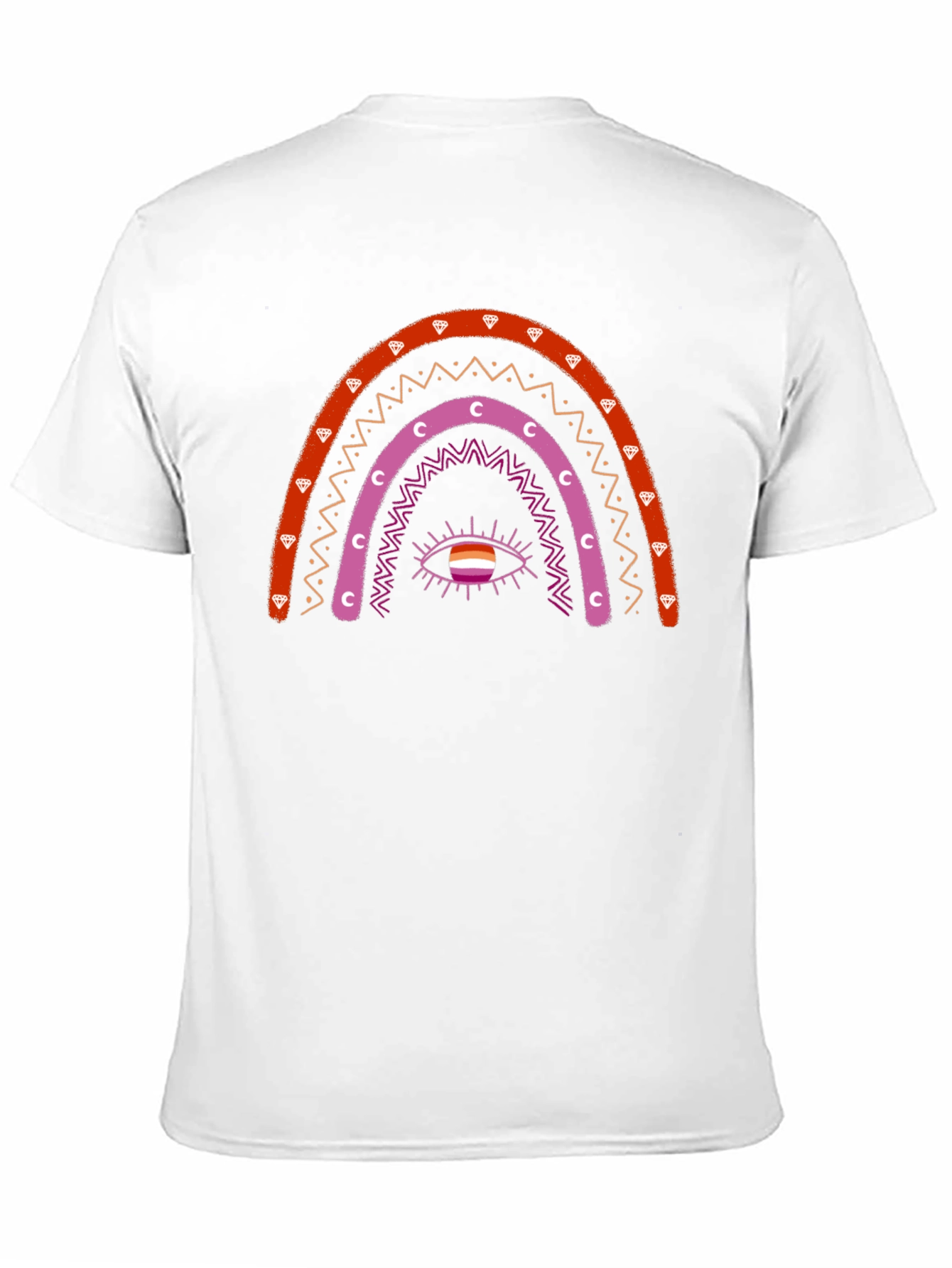 Lesbian Rainbow Eye Graphic T-Shirt