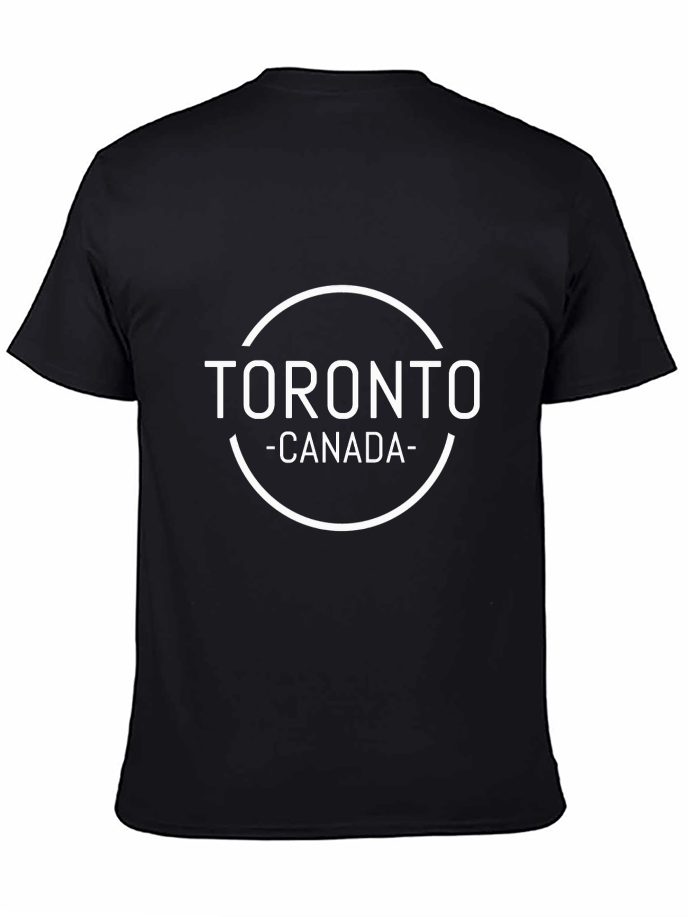 Toronto Canada Graphic Print Black T-Shirt