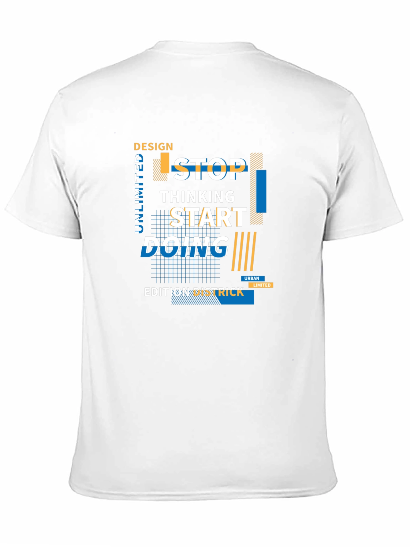 Urban Design Graphic Tee - Stop Thinking Start Doing!