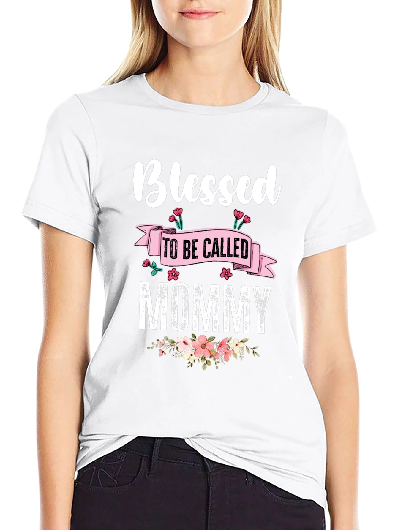 Blessed To Be Called Mommy Black T-Shirt