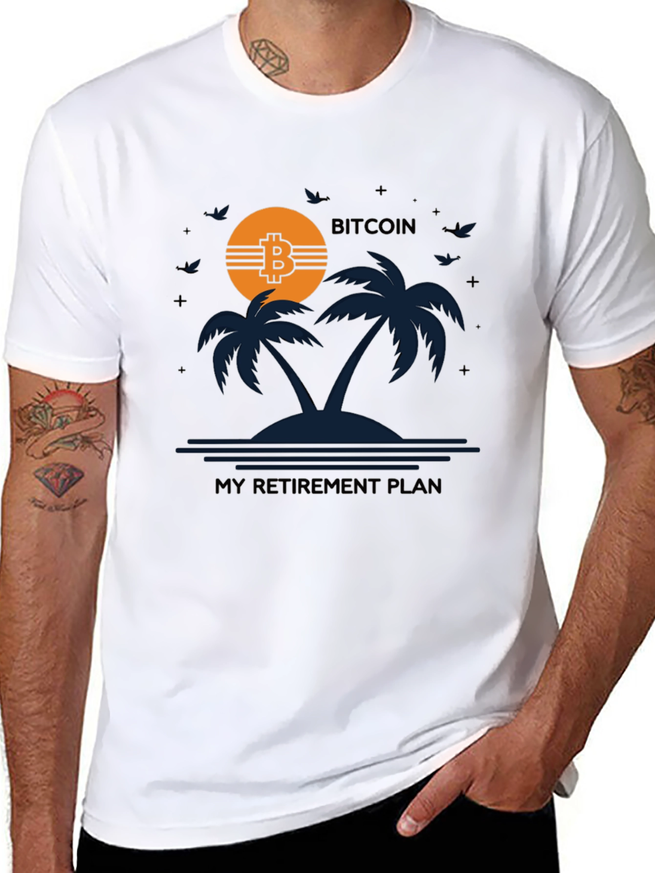 Bitcoin Retirement Plan Graphic T-Shirt