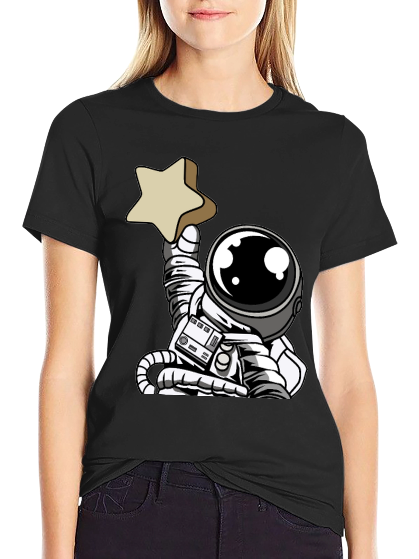 Astronaut Star T-Shirt - Unique Graphic Tee