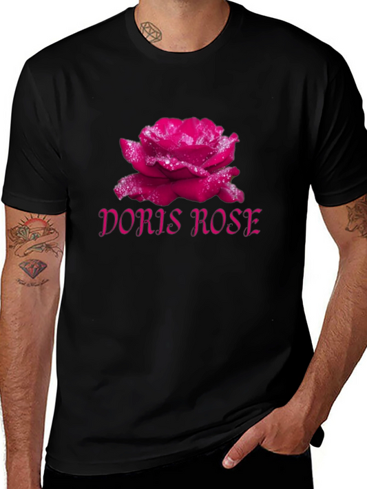 Doris Rose T-Shirt - Stylish Floral Graphic Tee