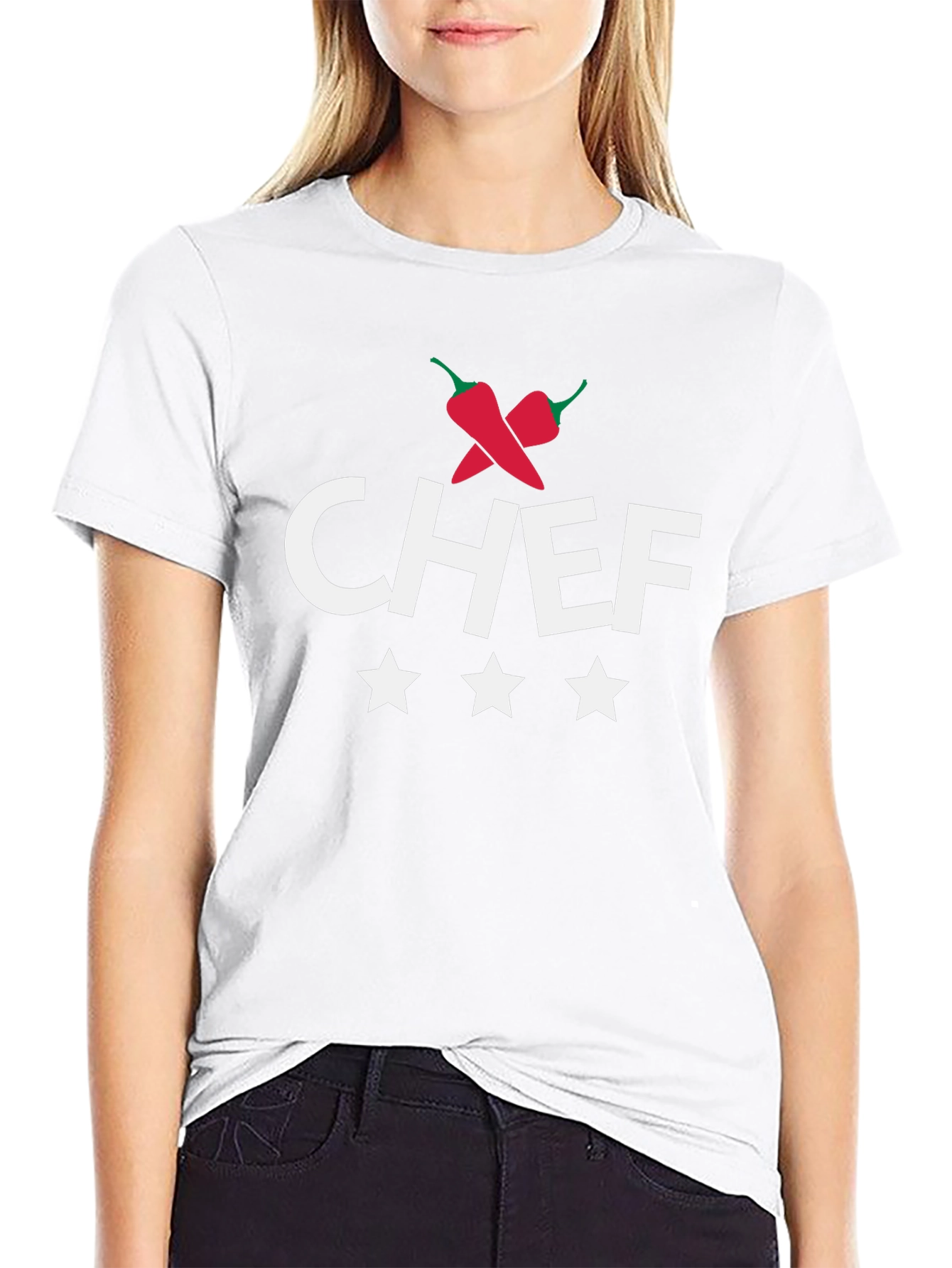 Chef T-Shirt with Chili Pepper Design