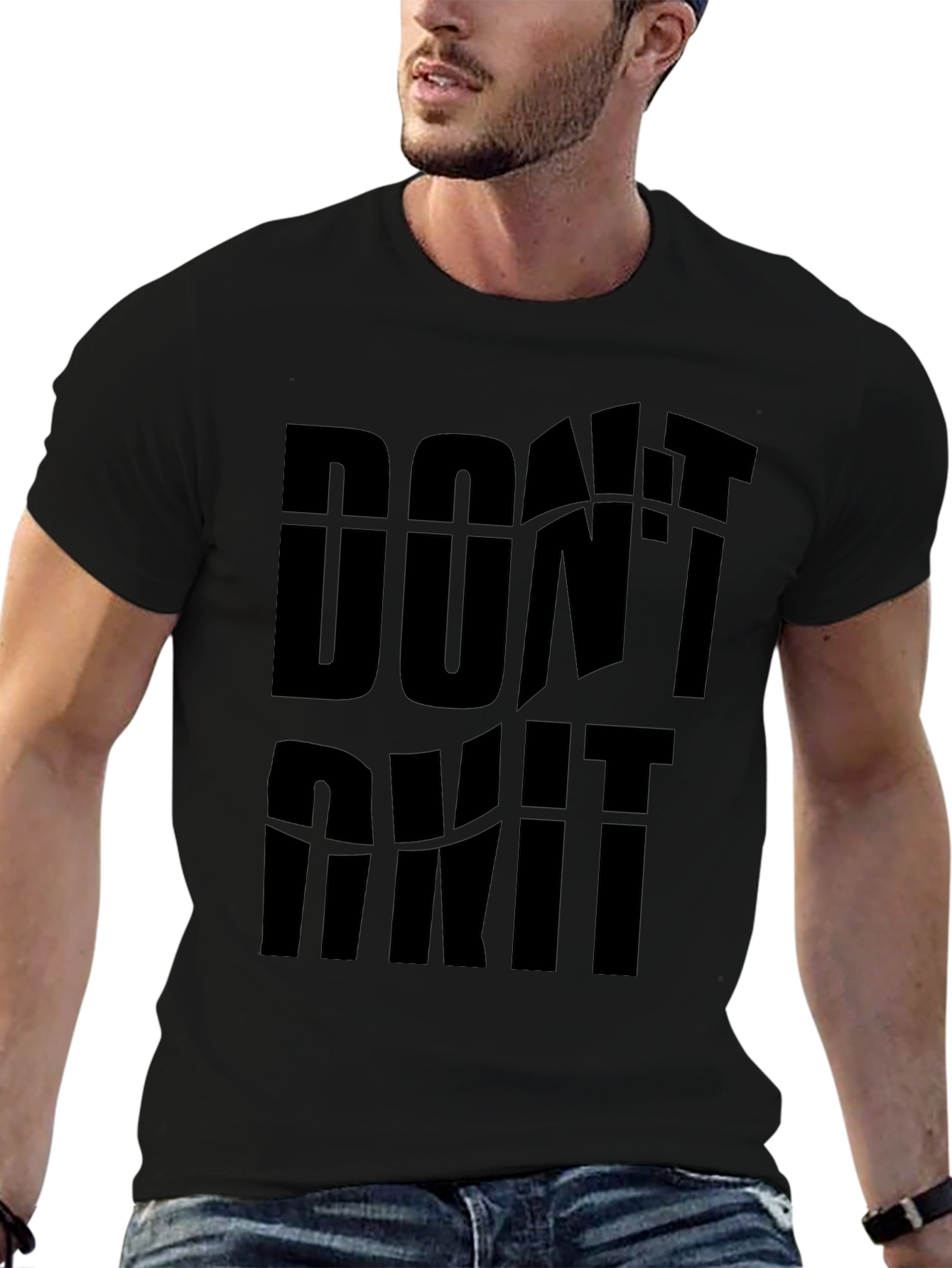 Dont Quit Black Graphic Tee
