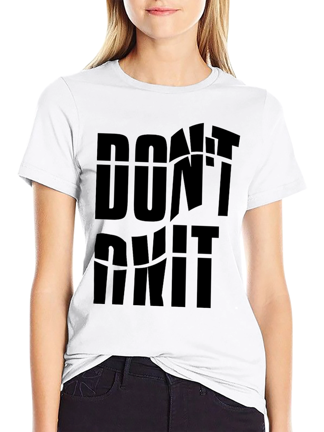 Dont Quit Black Graphic Tee