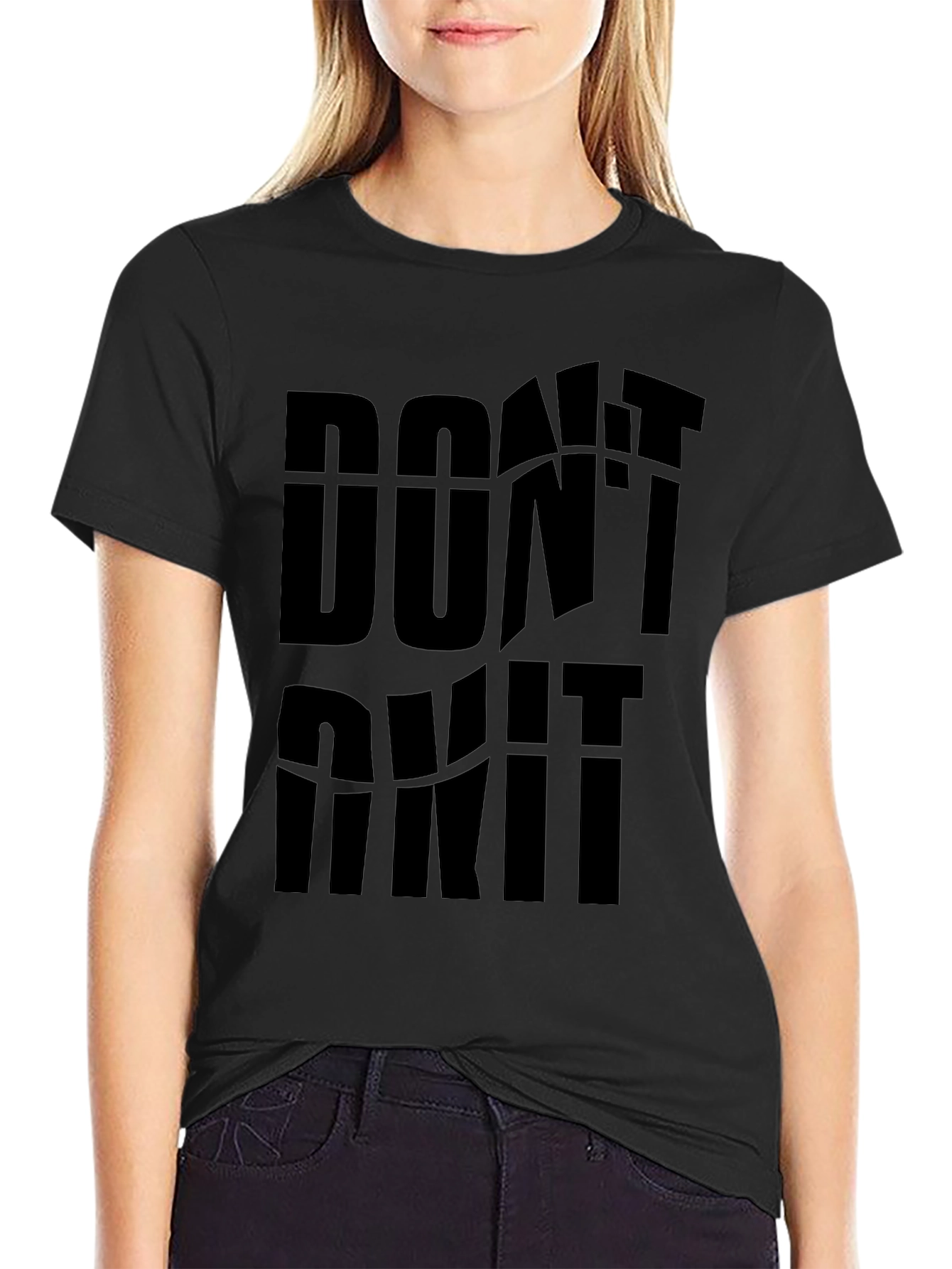 Dont Quit Black Graphic Tee