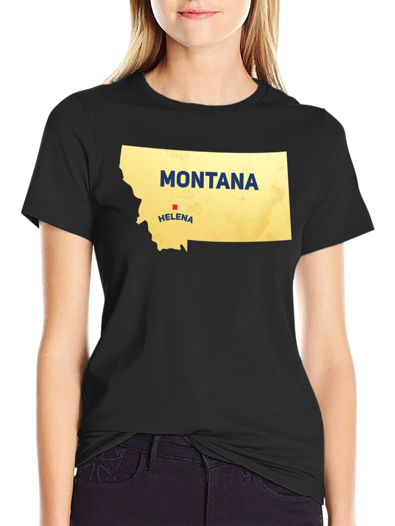 Montana State Map T-Shirt