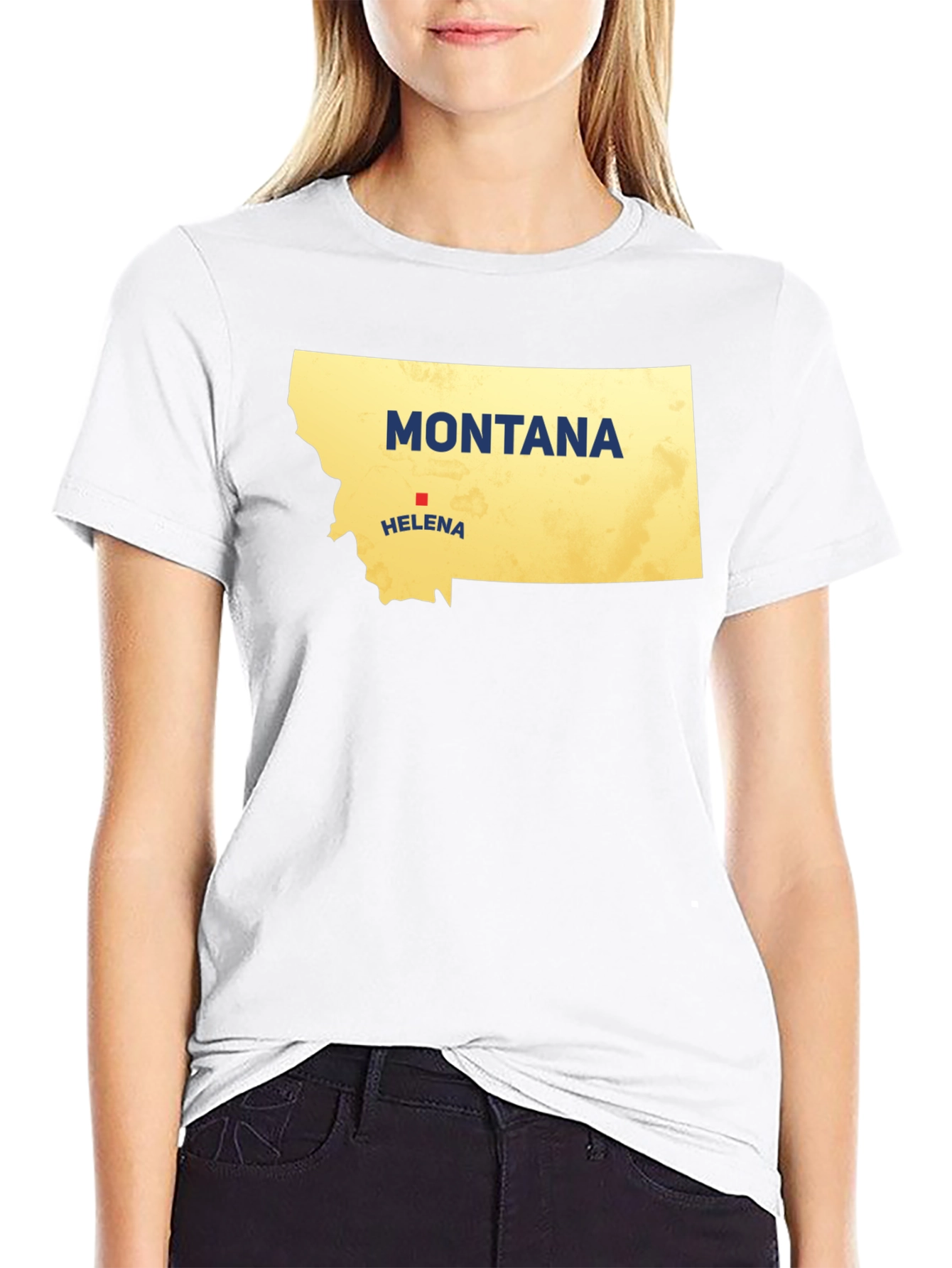 Montana State Map T-Shirt