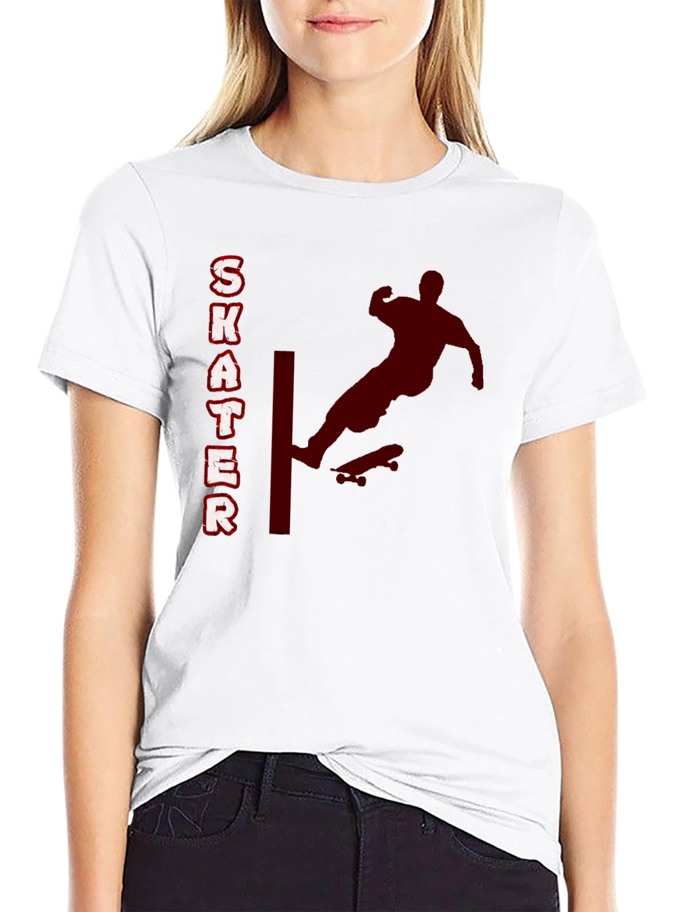 Skater Graphic T-Shirt - Black