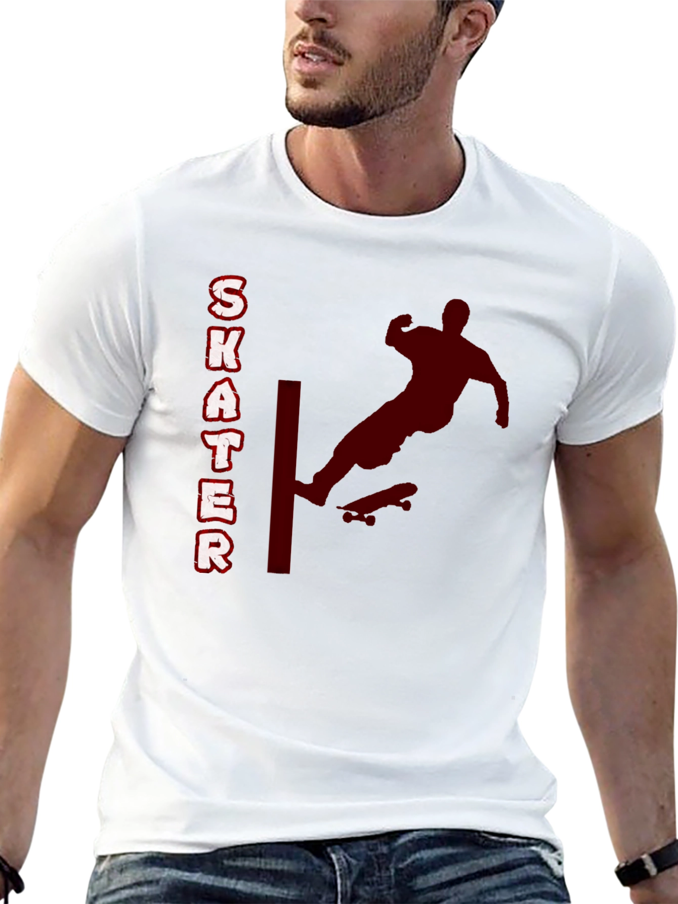 Skater Graphic T-Shirt - Black