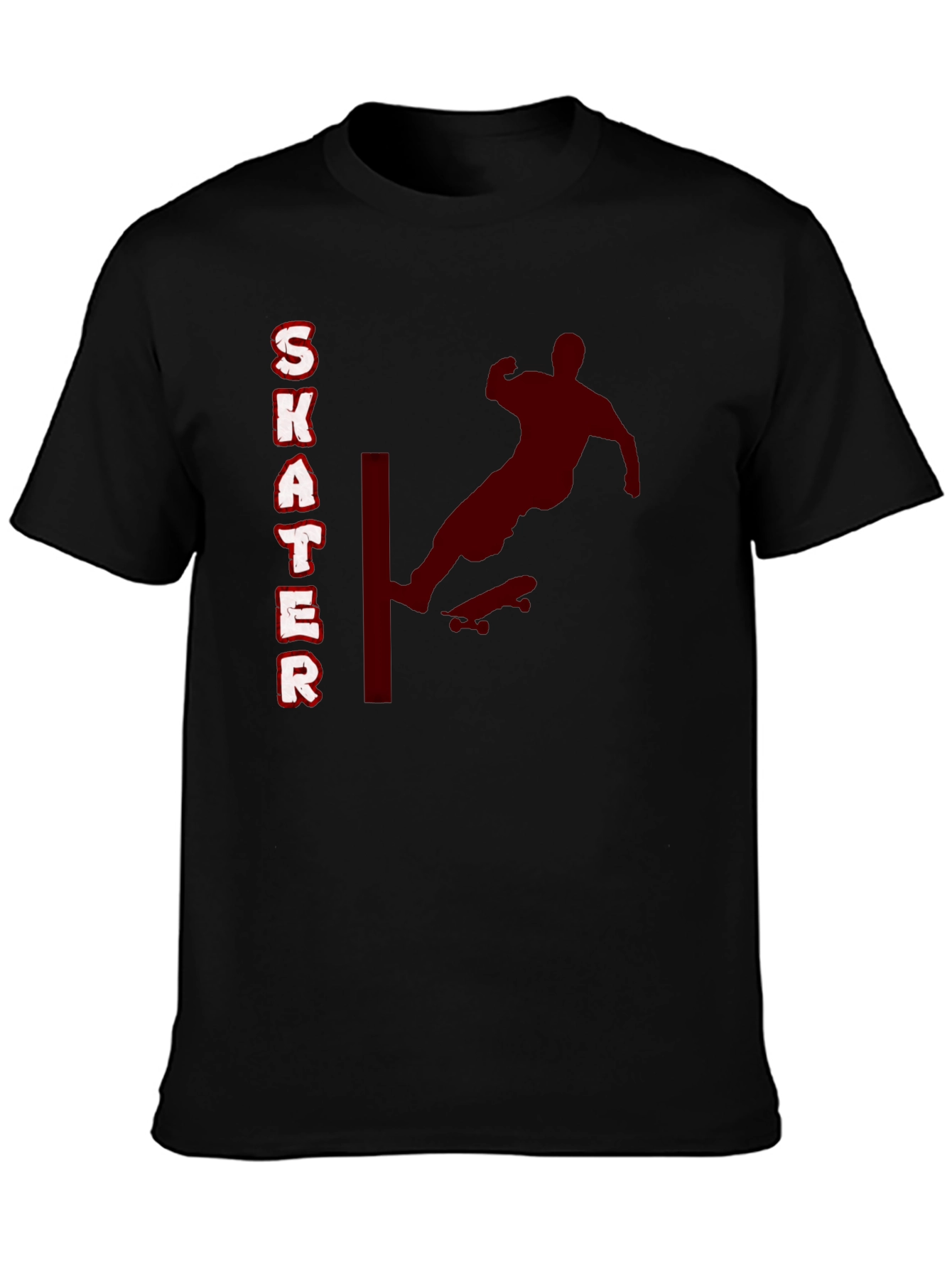 Skater Graphic T-Shirt - Black