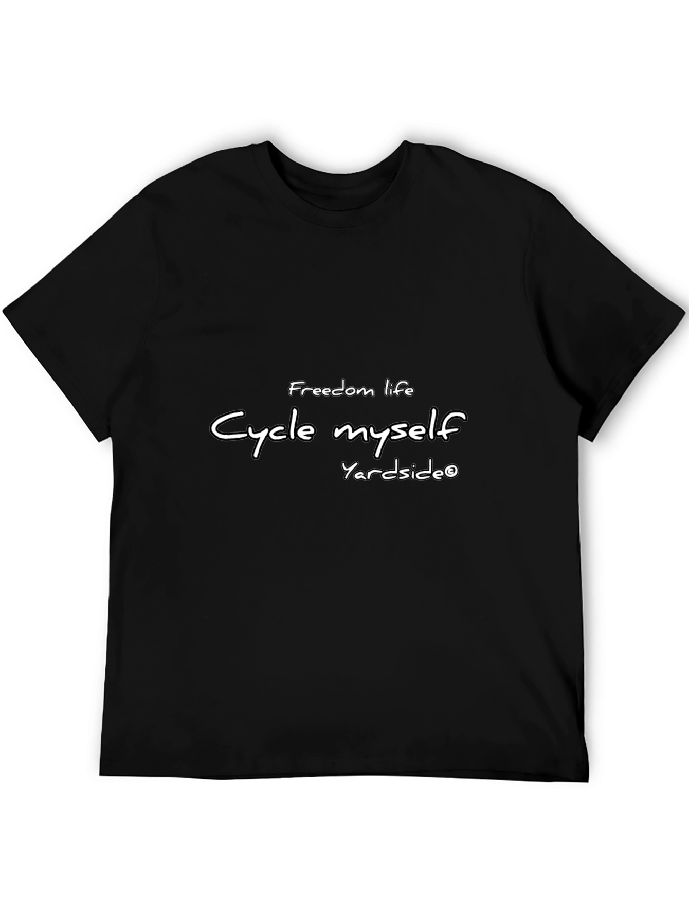 Freedom Life Cycle Myself Black T-Shirt