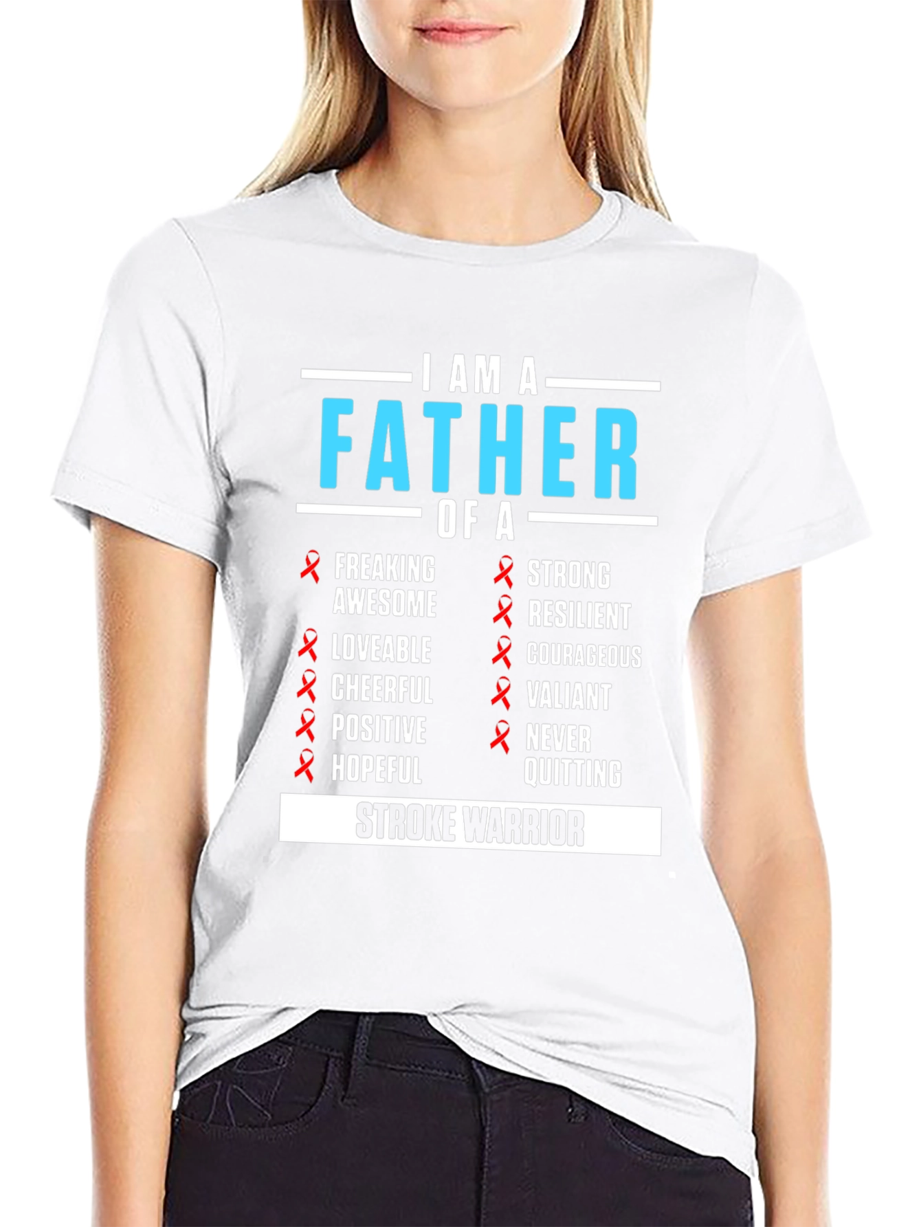 Father of a Stroke Warrior Awareness T-Shirt