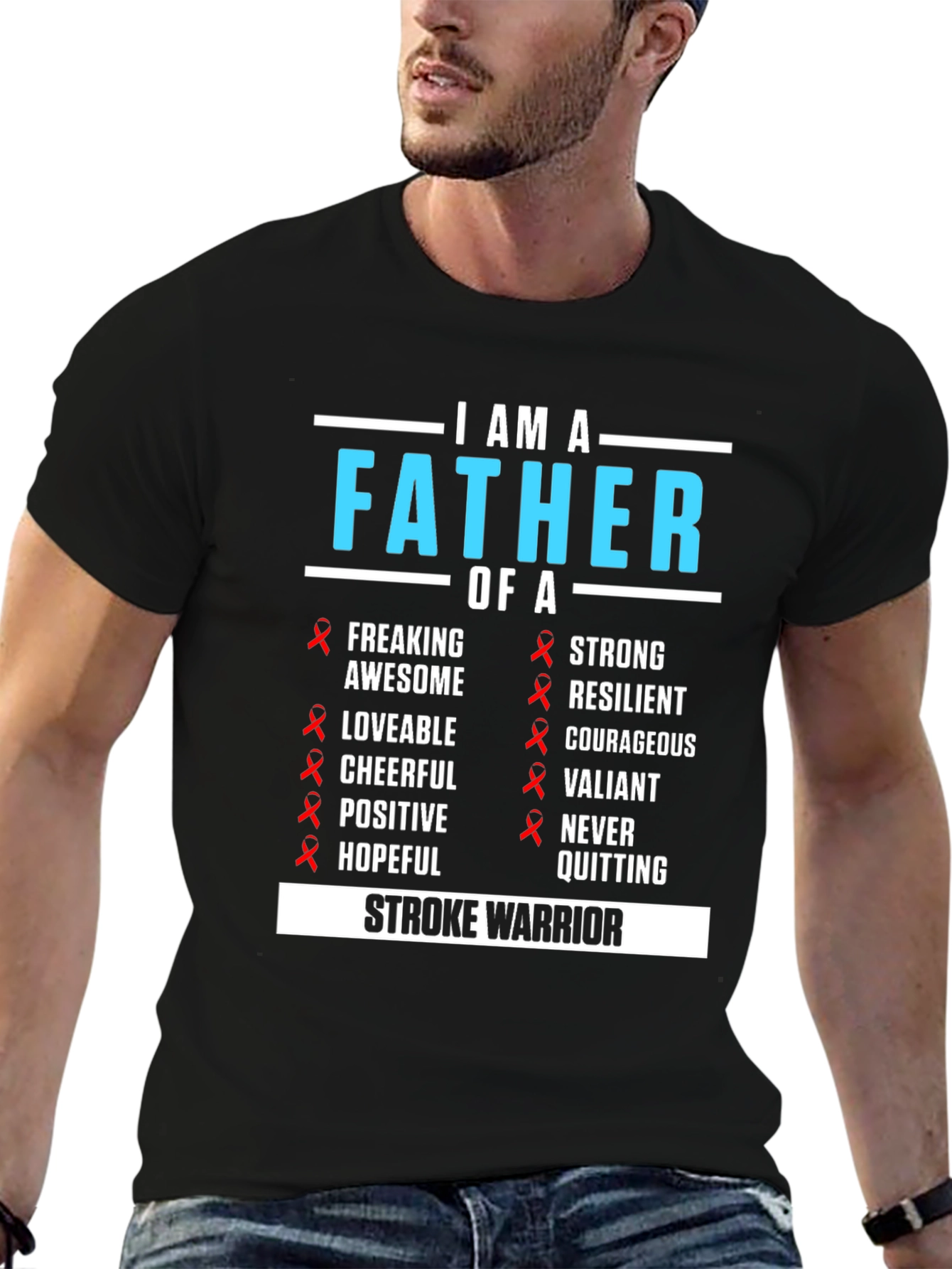 Father of a Stroke Warrior Awareness T-Shirt