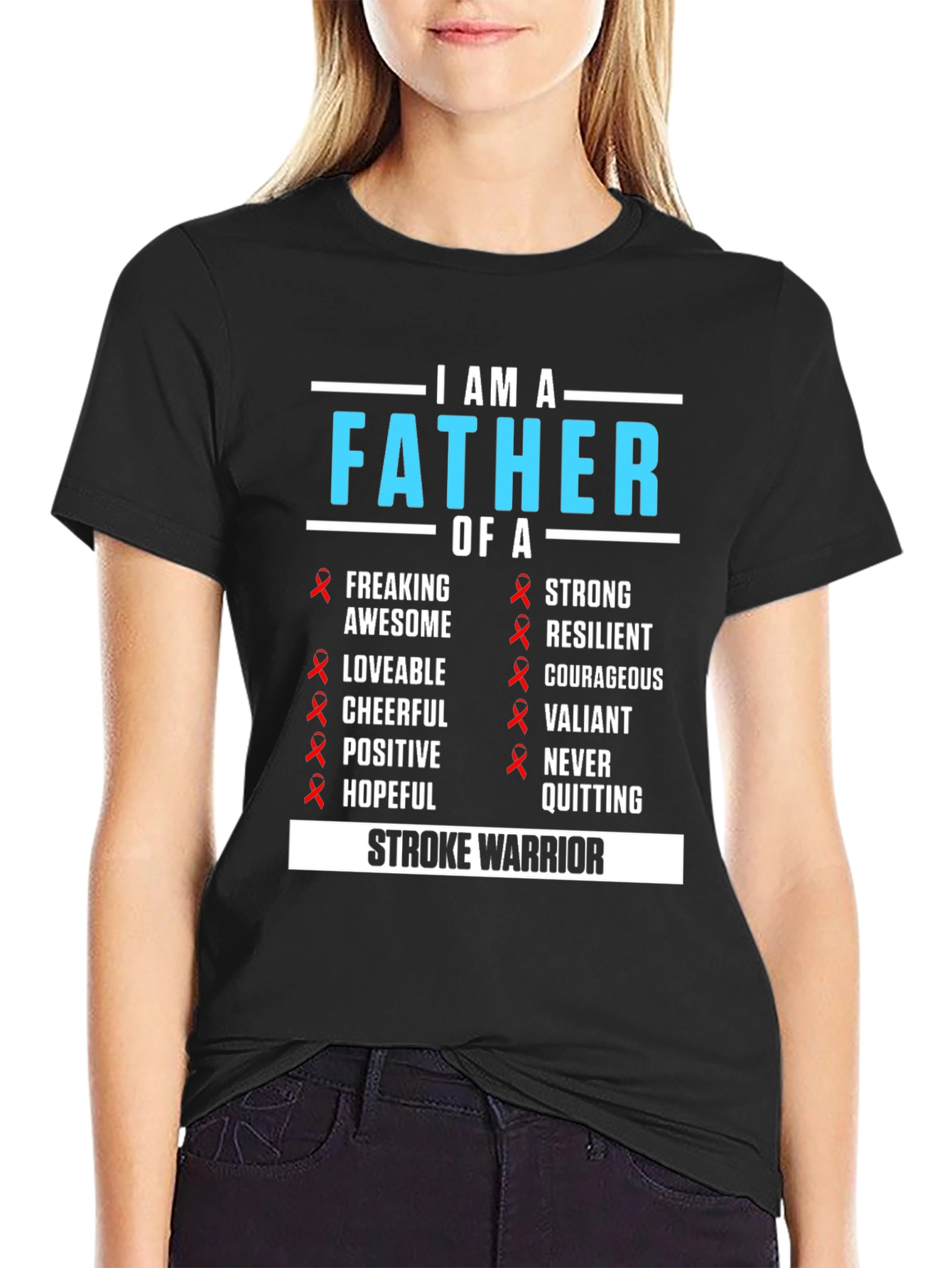 Father of a Stroke Warrior Awareness T-Shirt