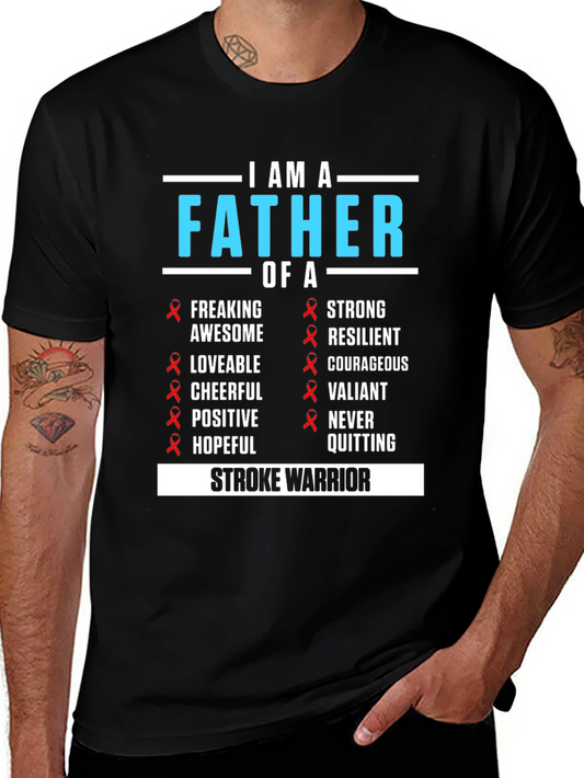 Father of a Stroke Warrior Awareness T-Shirt