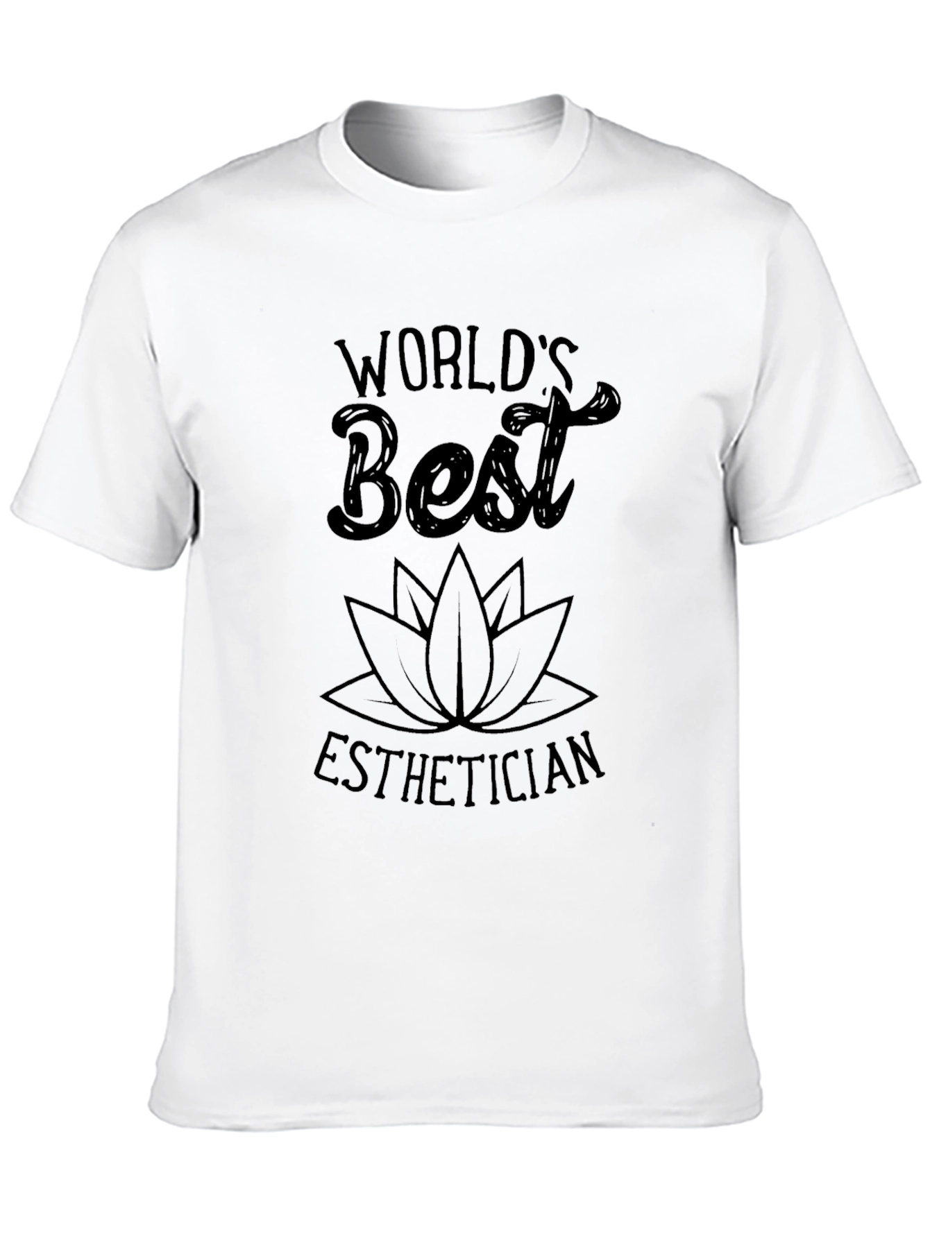 Worlds Best Esthetician Black Graphic T-Shirt