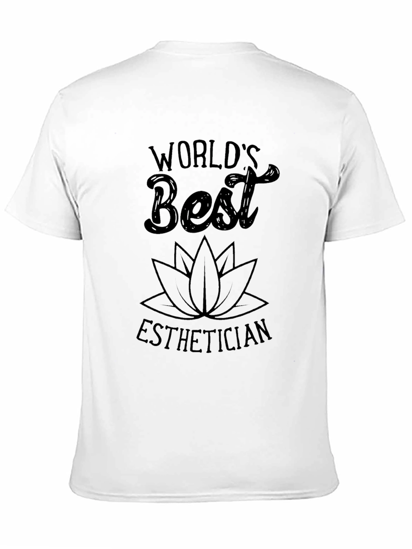 Worlds Best Esthetician Black Graphic T-Shirt