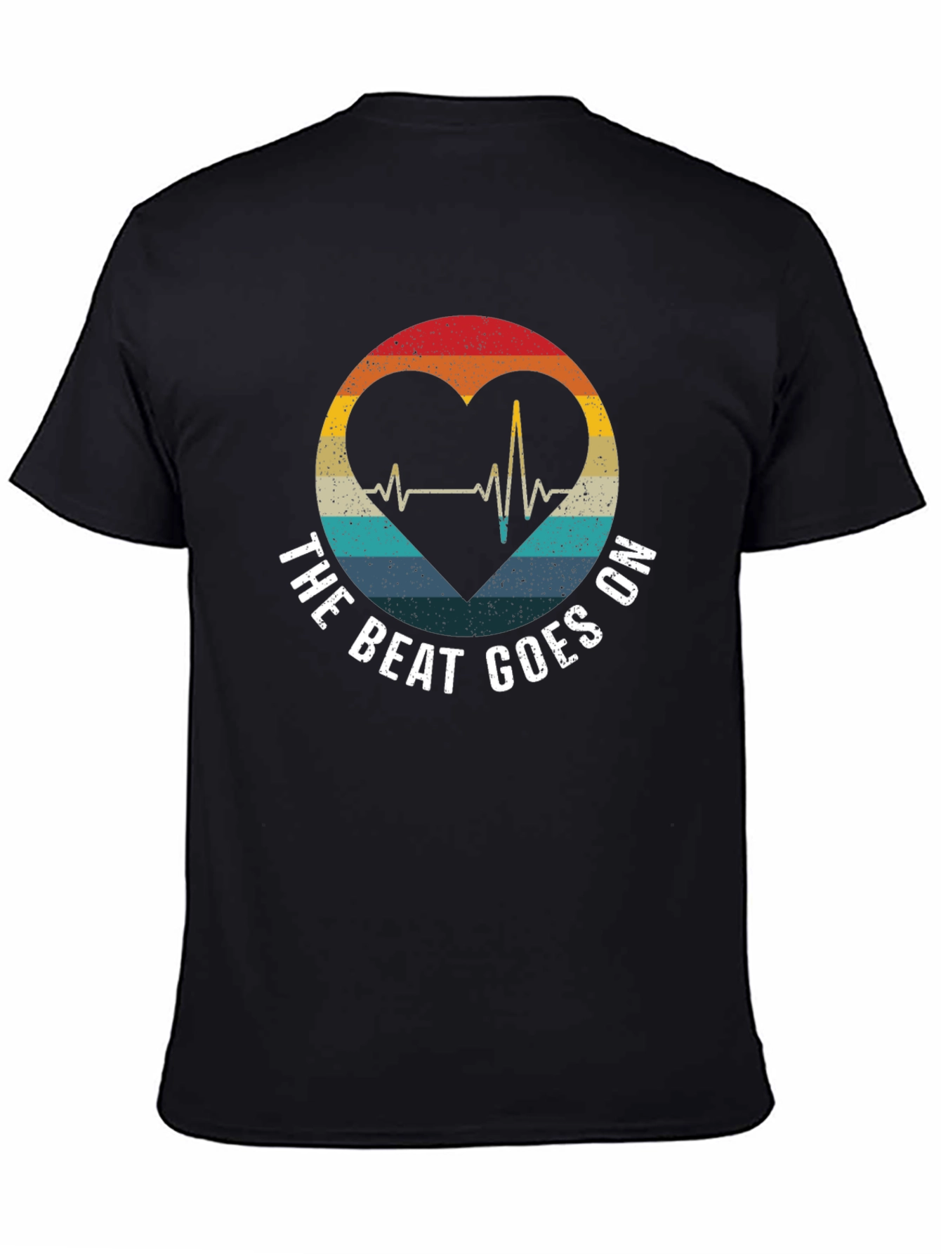The Beat Goes On Heartbeat Graphic Tee