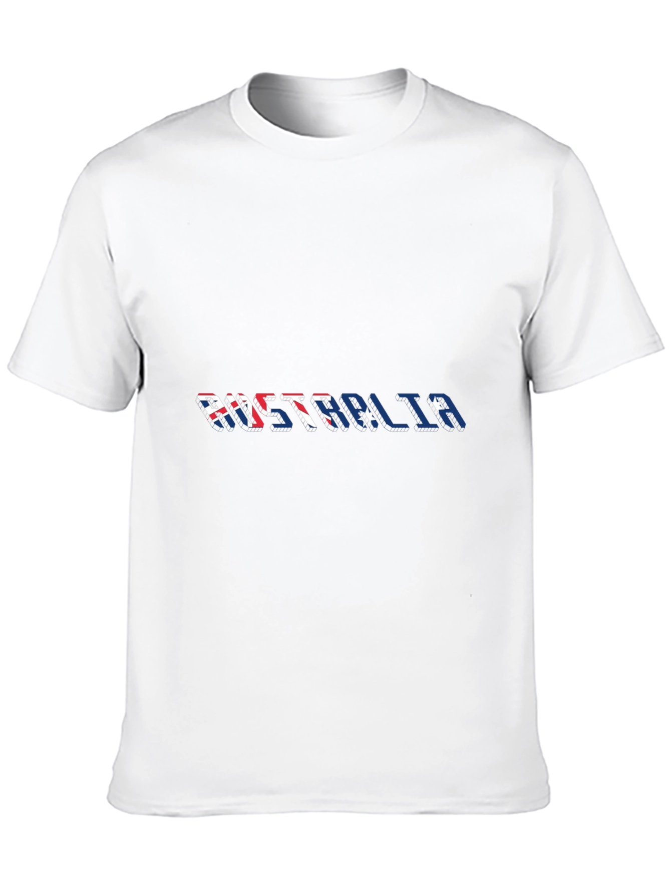 Australia Flag Fill Black Tee