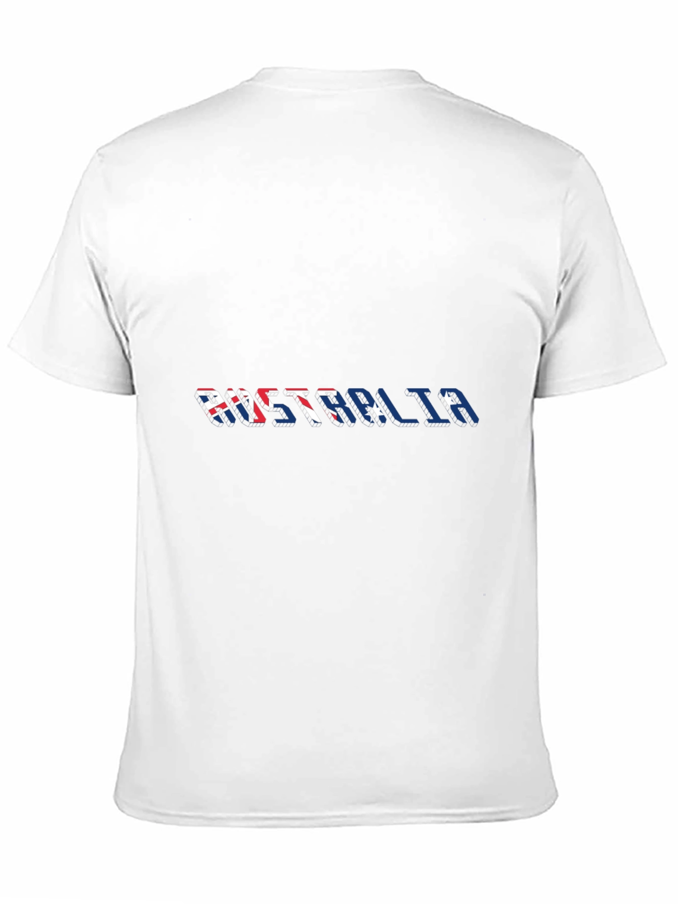 Australia Flag Fill Black Tee