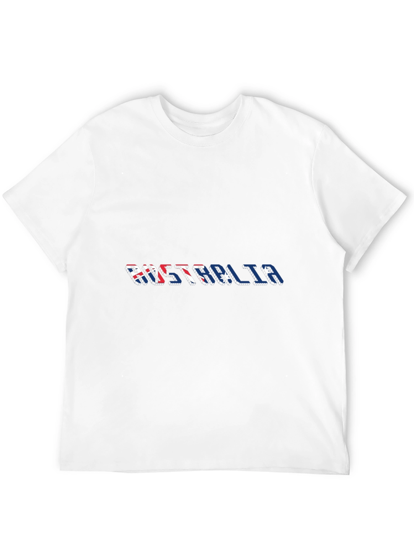 Australia Flag Fill Black Tee