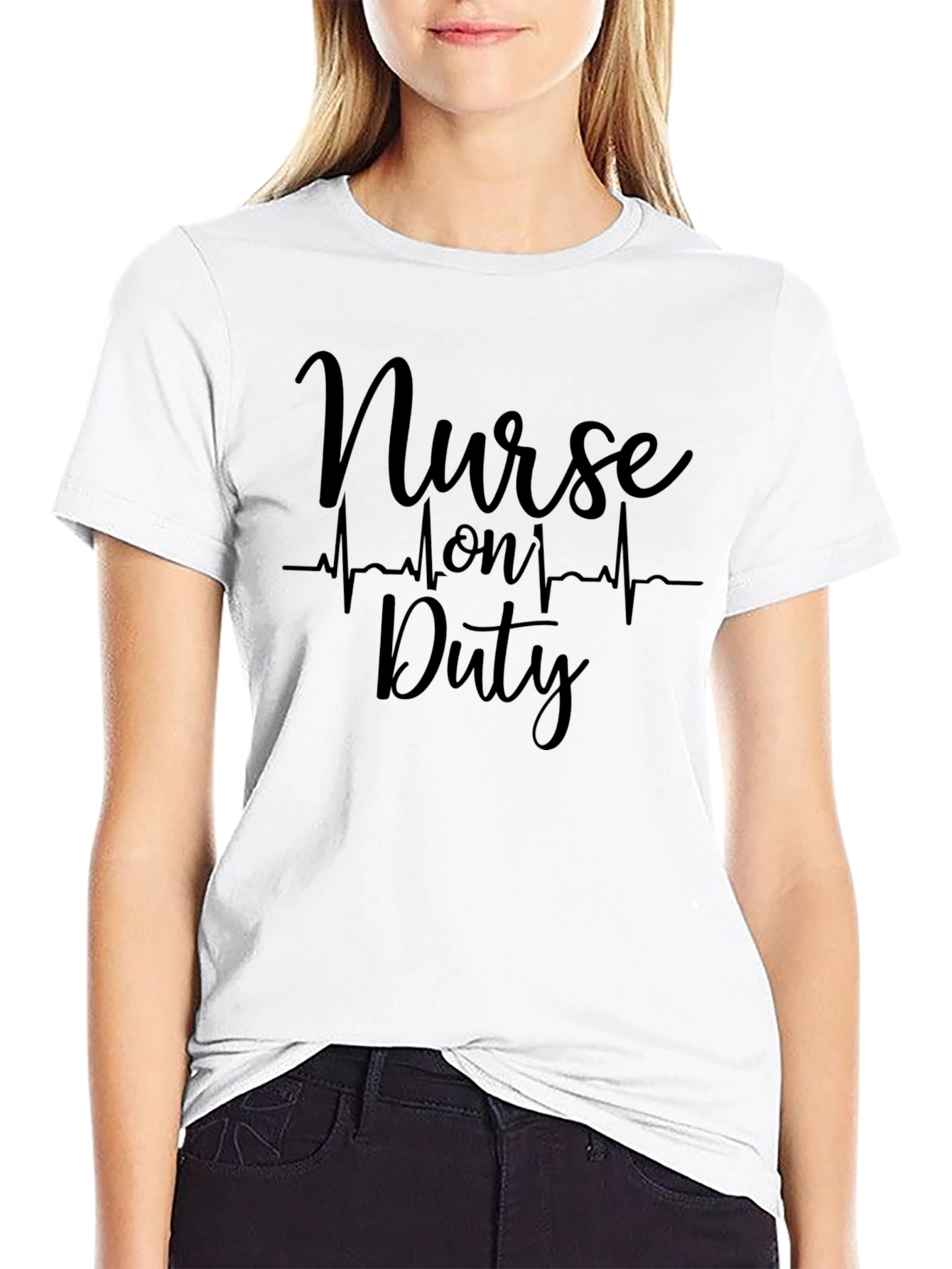 Nurse on Duty T-Shirt - Black