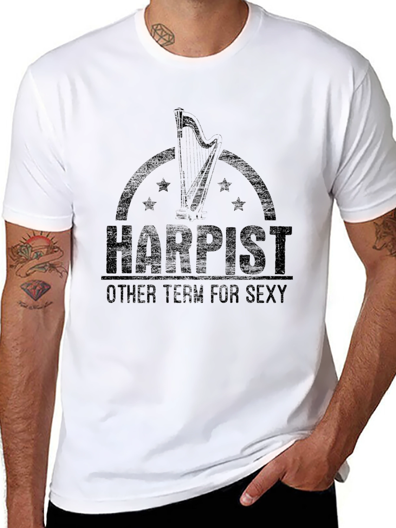 Harpist Sexy T-Shirt - Musician Gift