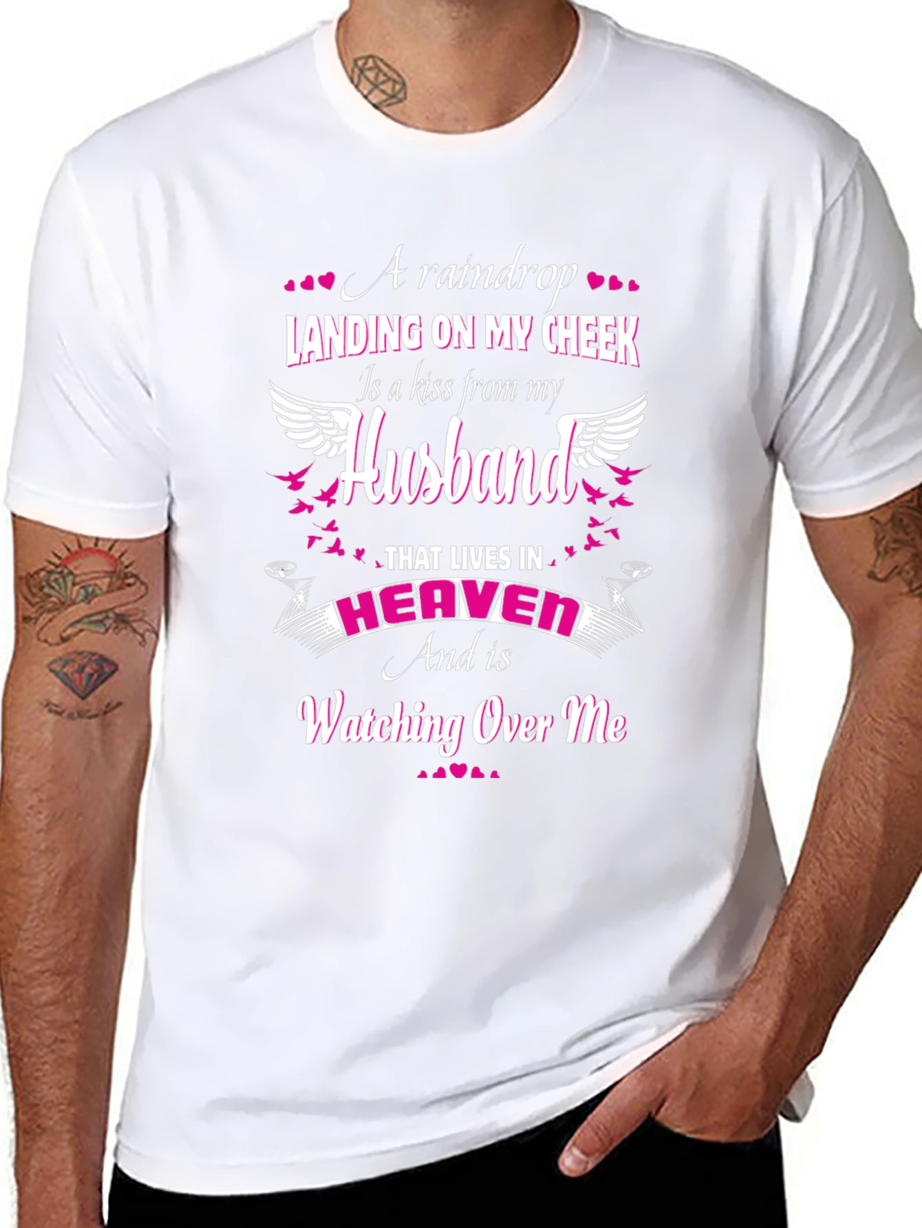 Husband in Heaven Memorial T-Shirt