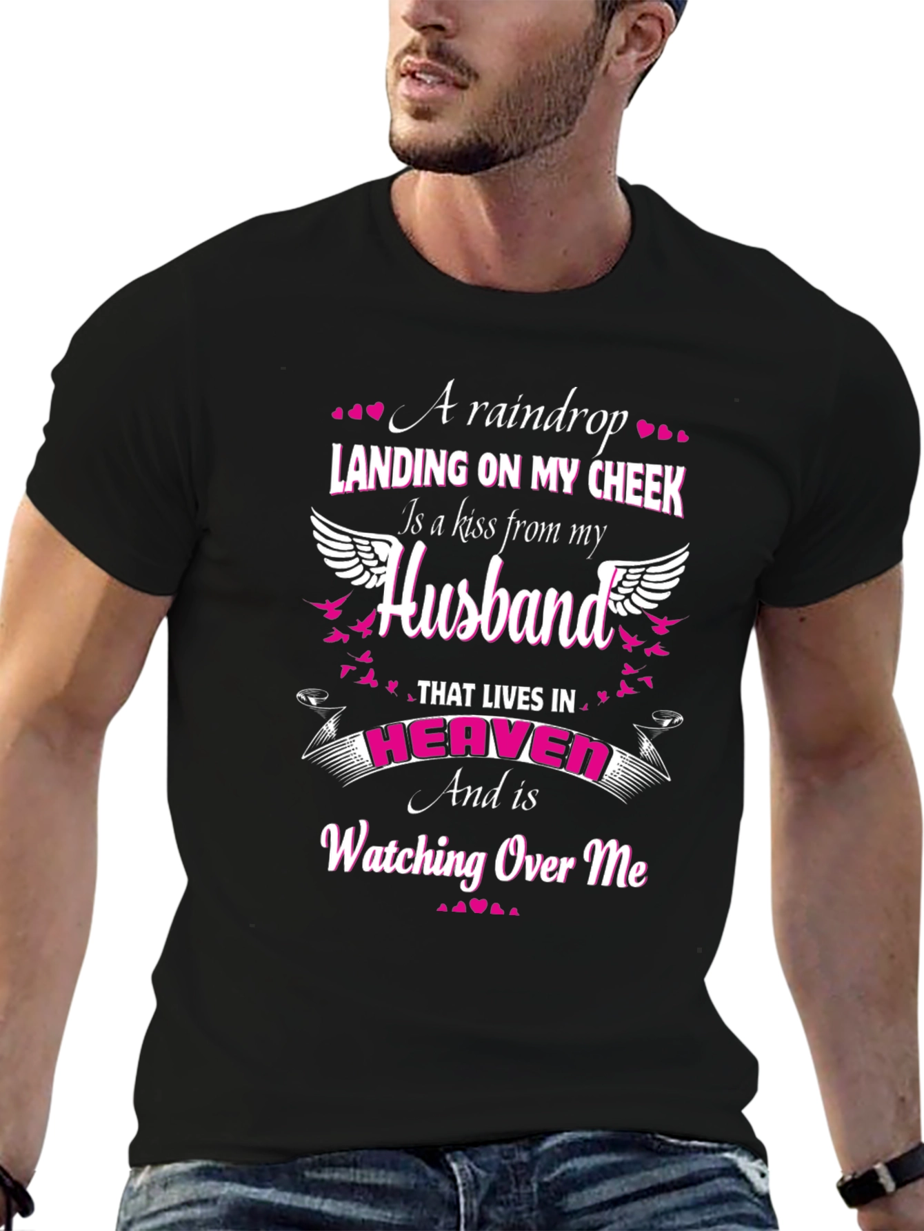 Husband in Heaven Memorial T-Shirt