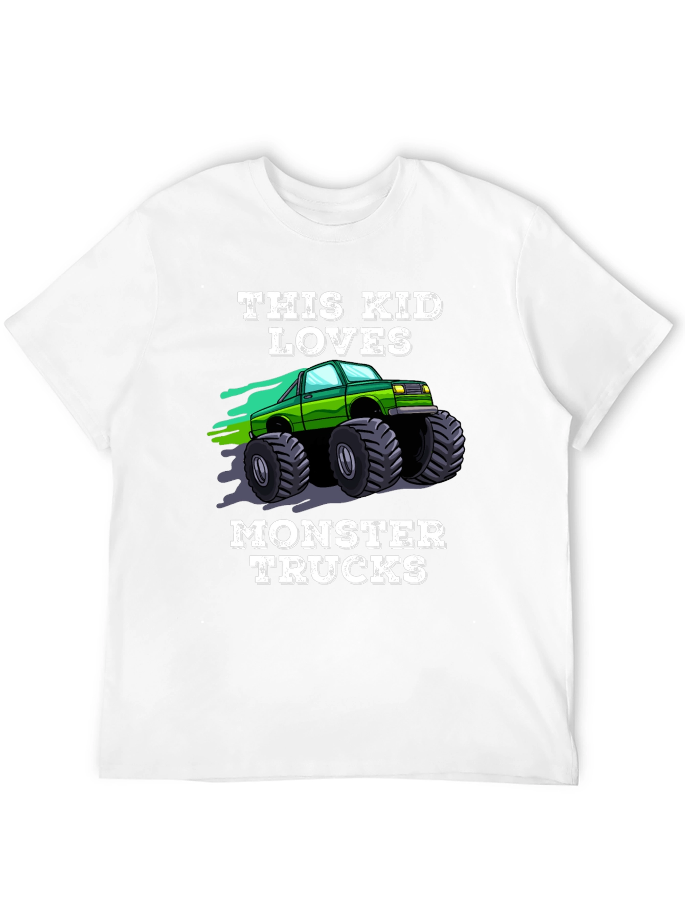 This Kid Loves Monster Trucks Black T-Shirt