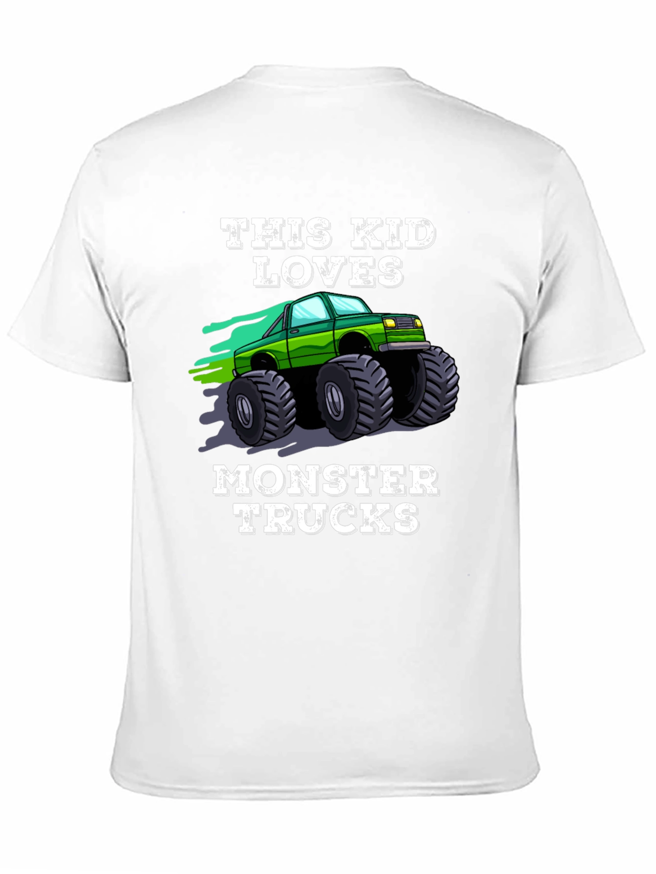 This Kid Loves Monster Trucks Black T-Shirt