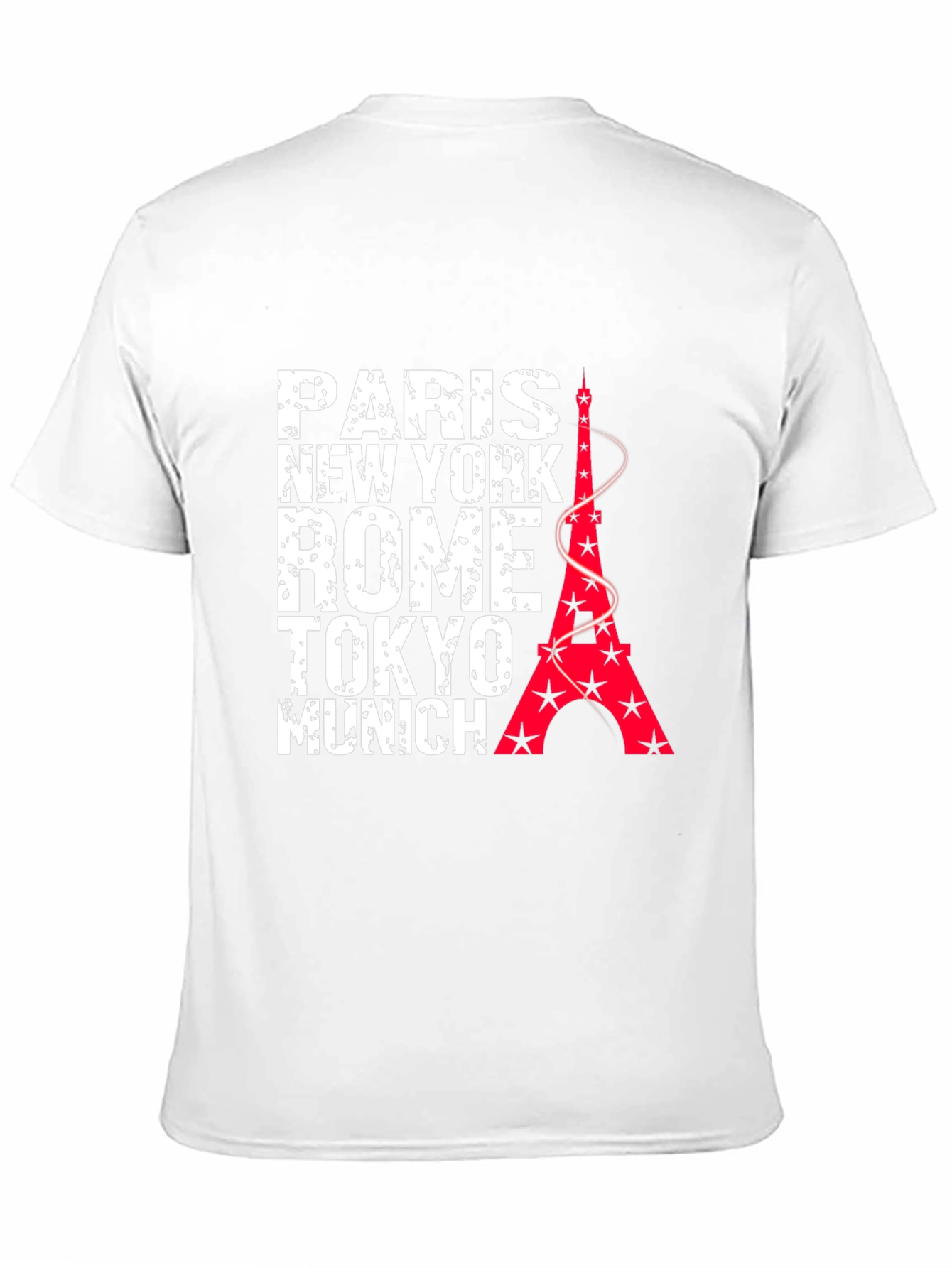 Paris New York Rome Tokyo Munich Graphic T-Shirt
