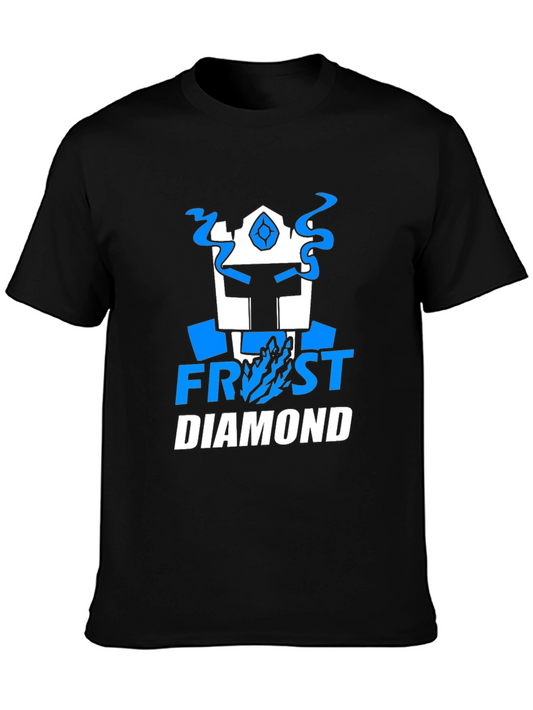 Frost Diamond Graphic Tee - Cool Black T-Shirt