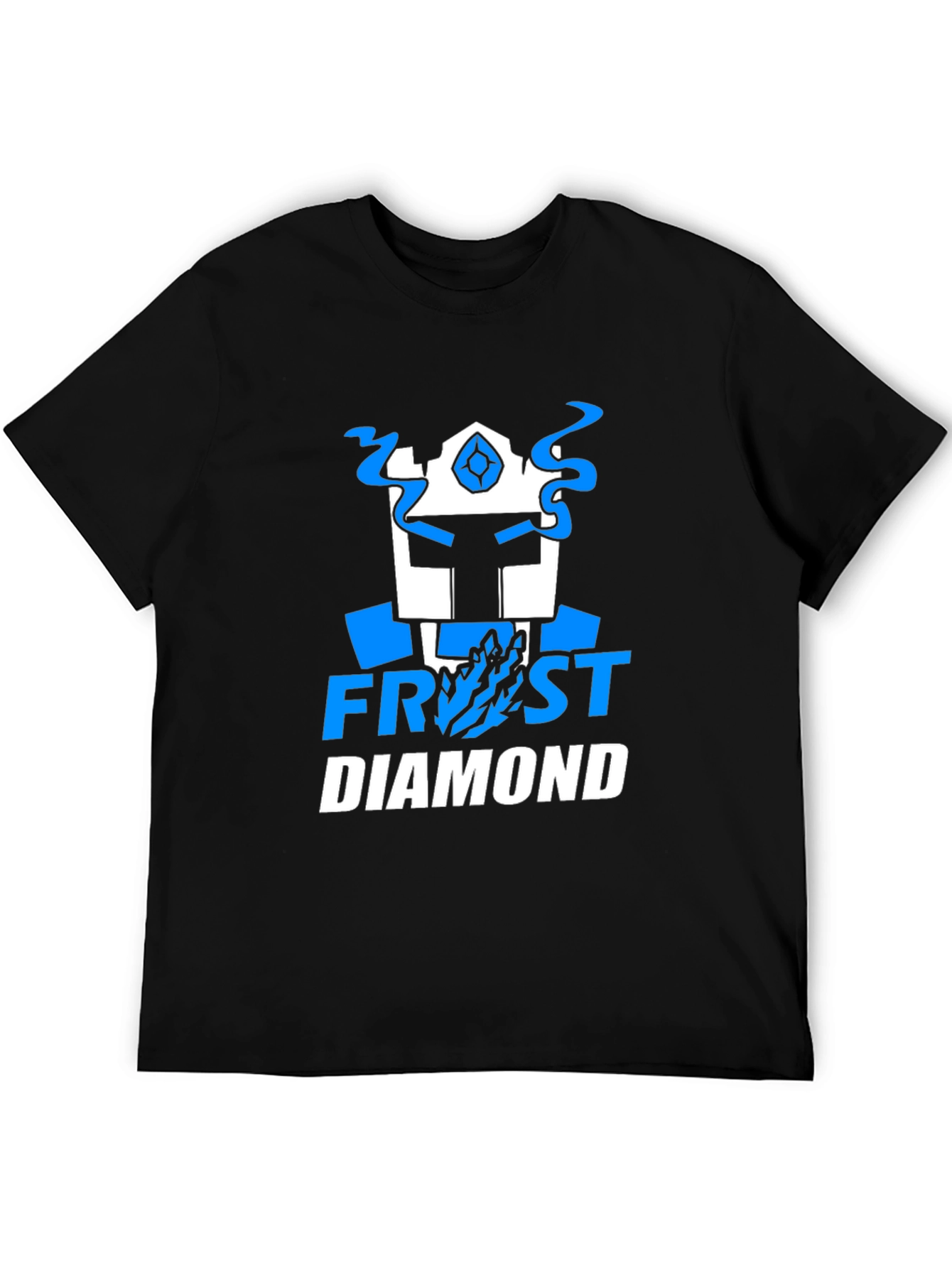 Frost Diamond Graphic Tee - Cool Black T-Shirt