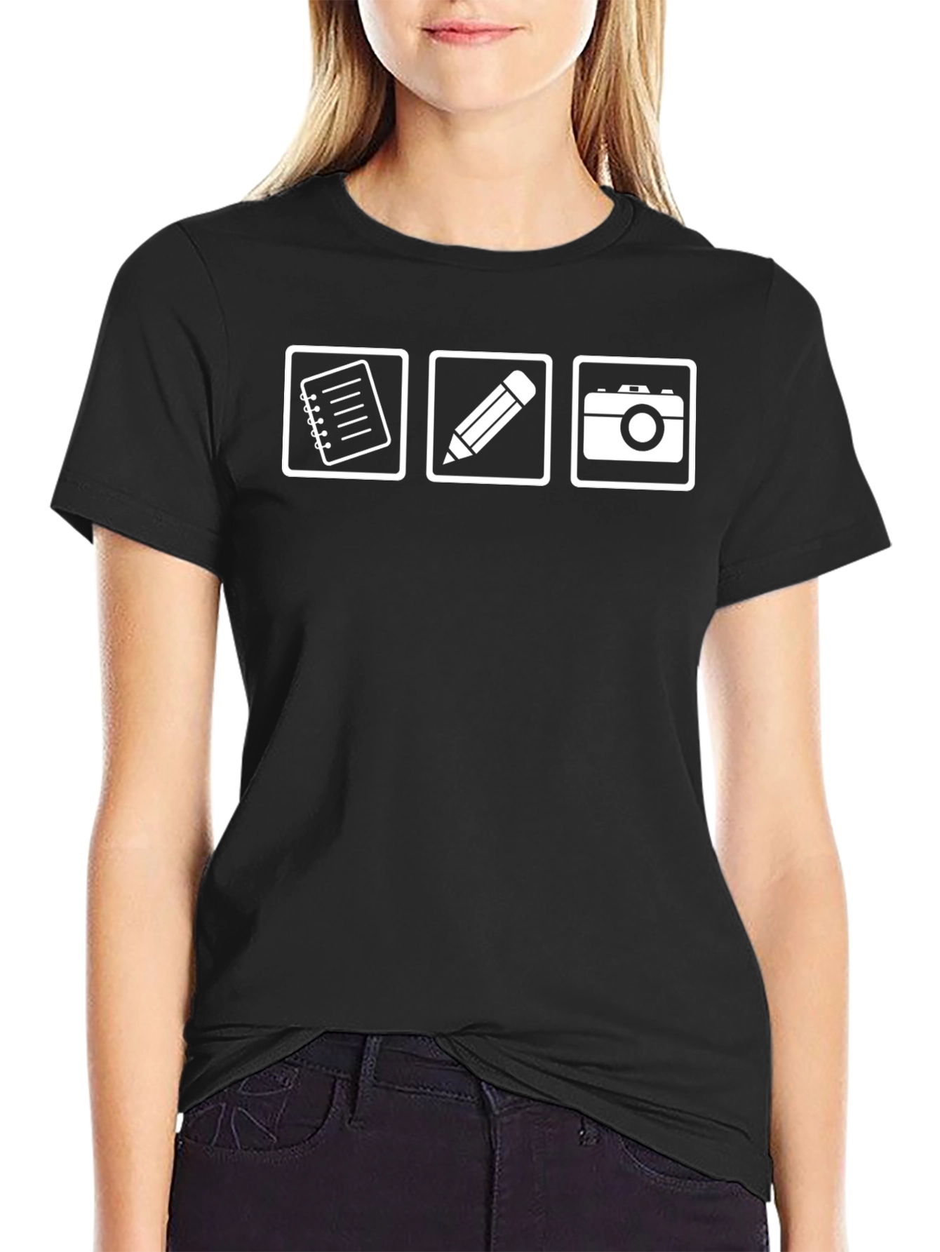 Writer Photographer T-Shirt Black