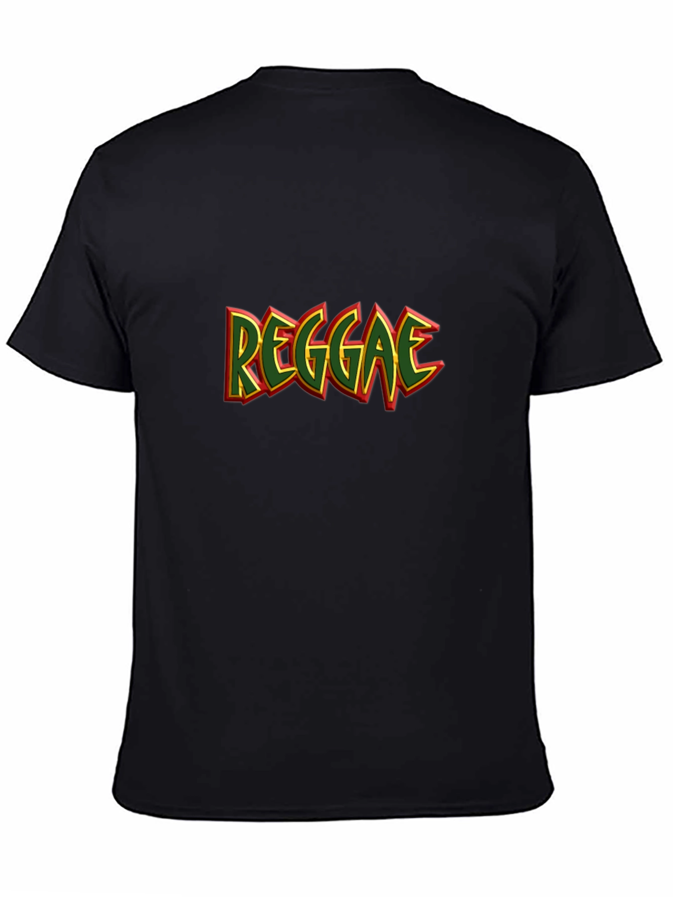 Reggae Style Graphic T-Shirt - Black