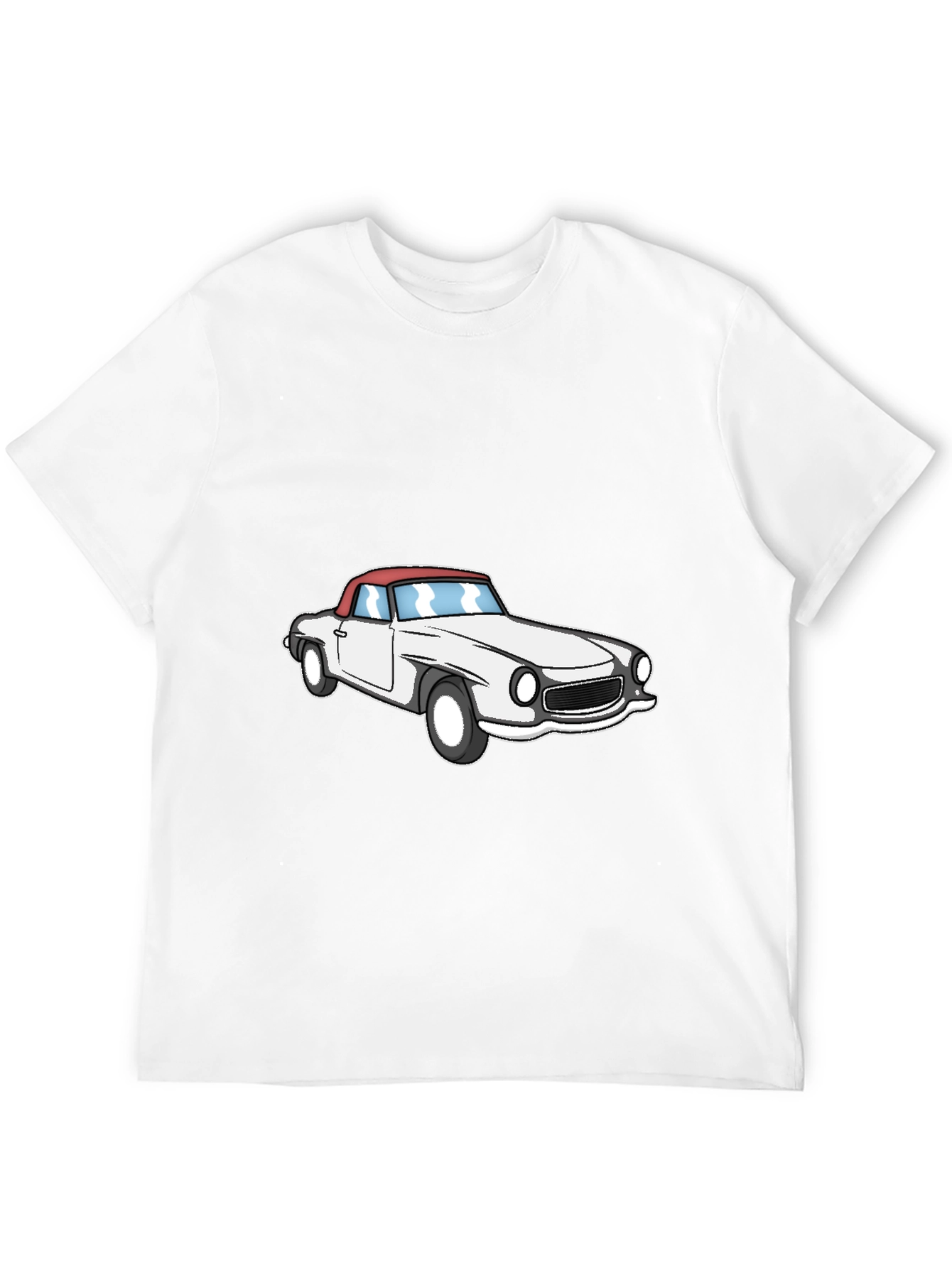 Classic Car Graphic Tee - Black Short Sleeve